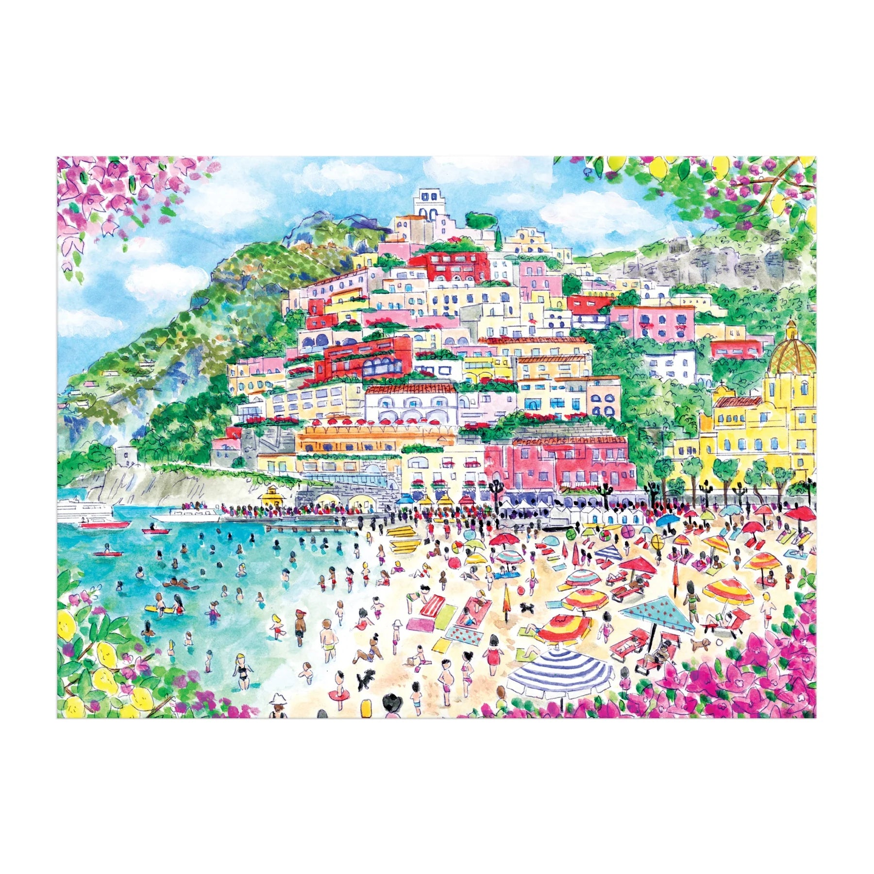 Michael Storrings Coast of Italy - 1000pc Jigsaw Puzzle - Galison - littleyoyo.ca