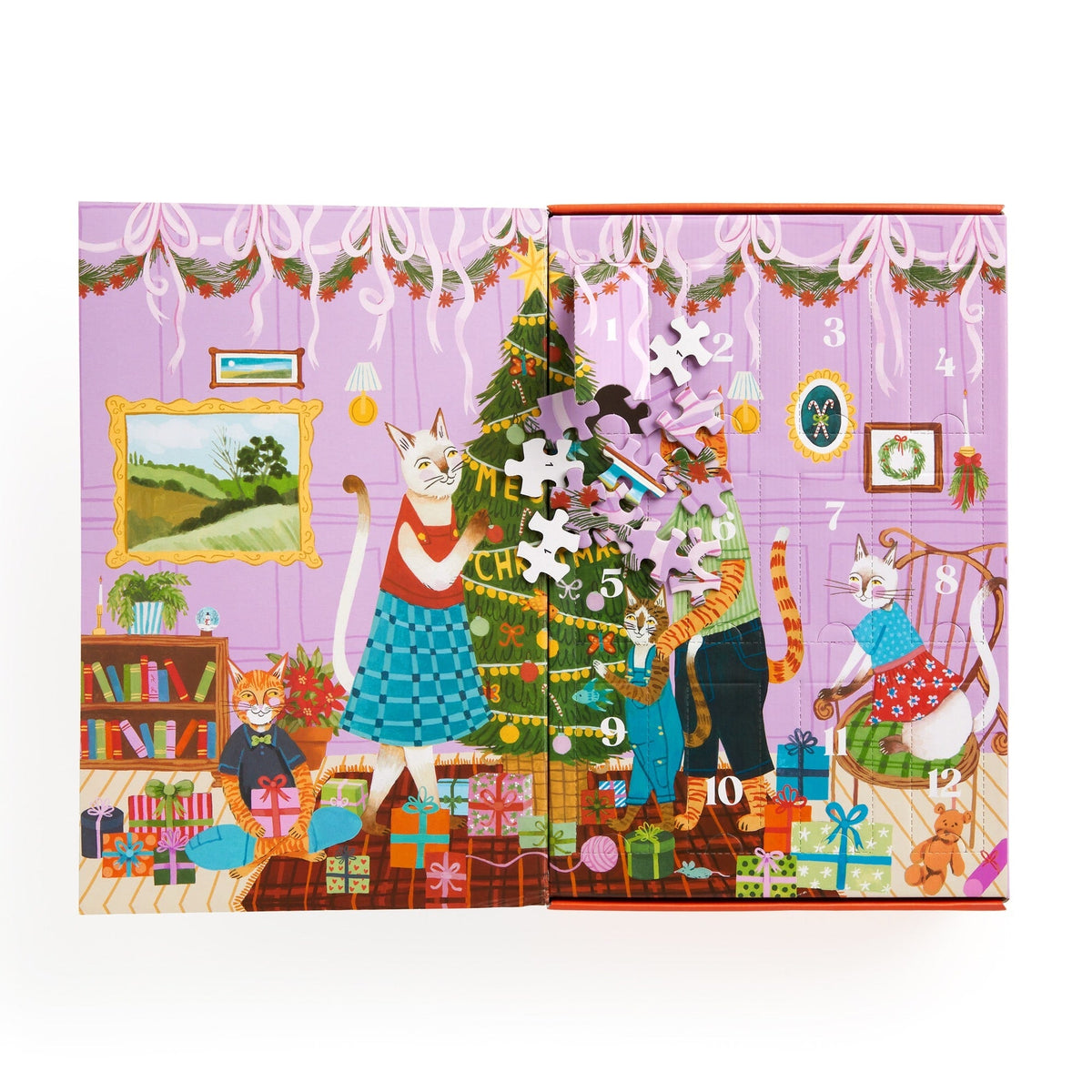 Meowy Christmas 12 Days of Puzzles - 500 Piece Countdown