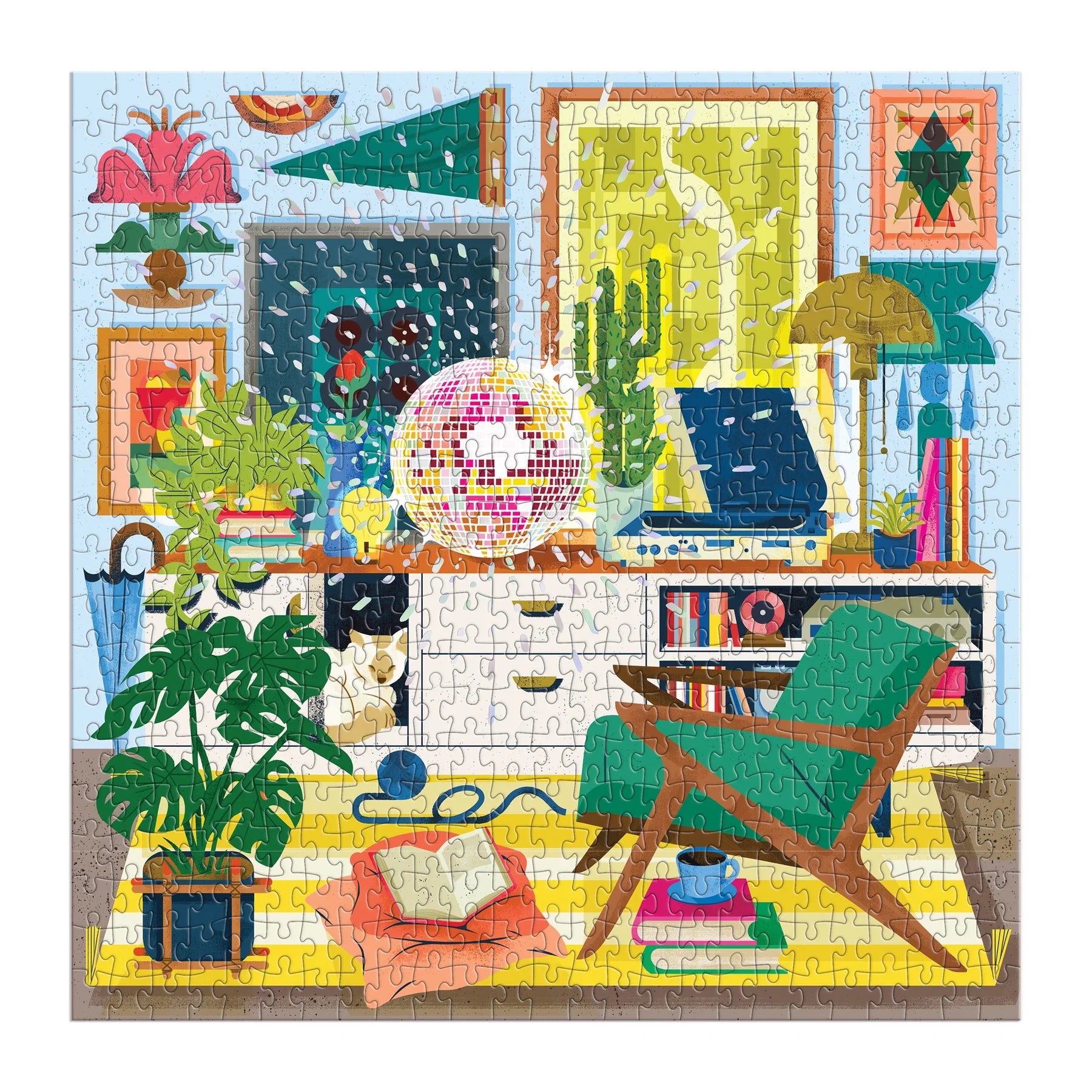 Disco Life - 500pc Foil Jigsaw Puzzle - Galison - littleyoyo.ca