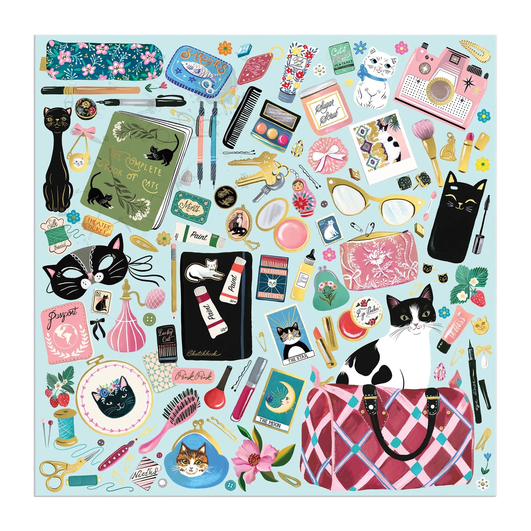 Purrfect Accessories - 500pc Foil Jigsaw Puzzle - Galison - littleyoyo.ca