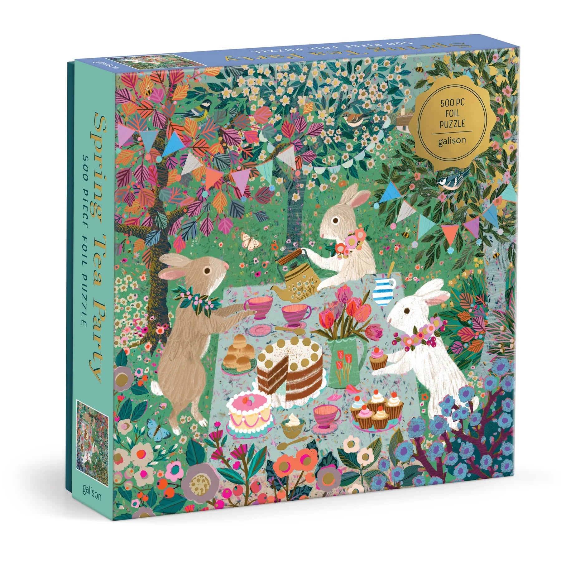 Spring Tea Party - 500pc Jigsaw Puzzle - Galison - littleyoyo.ca
