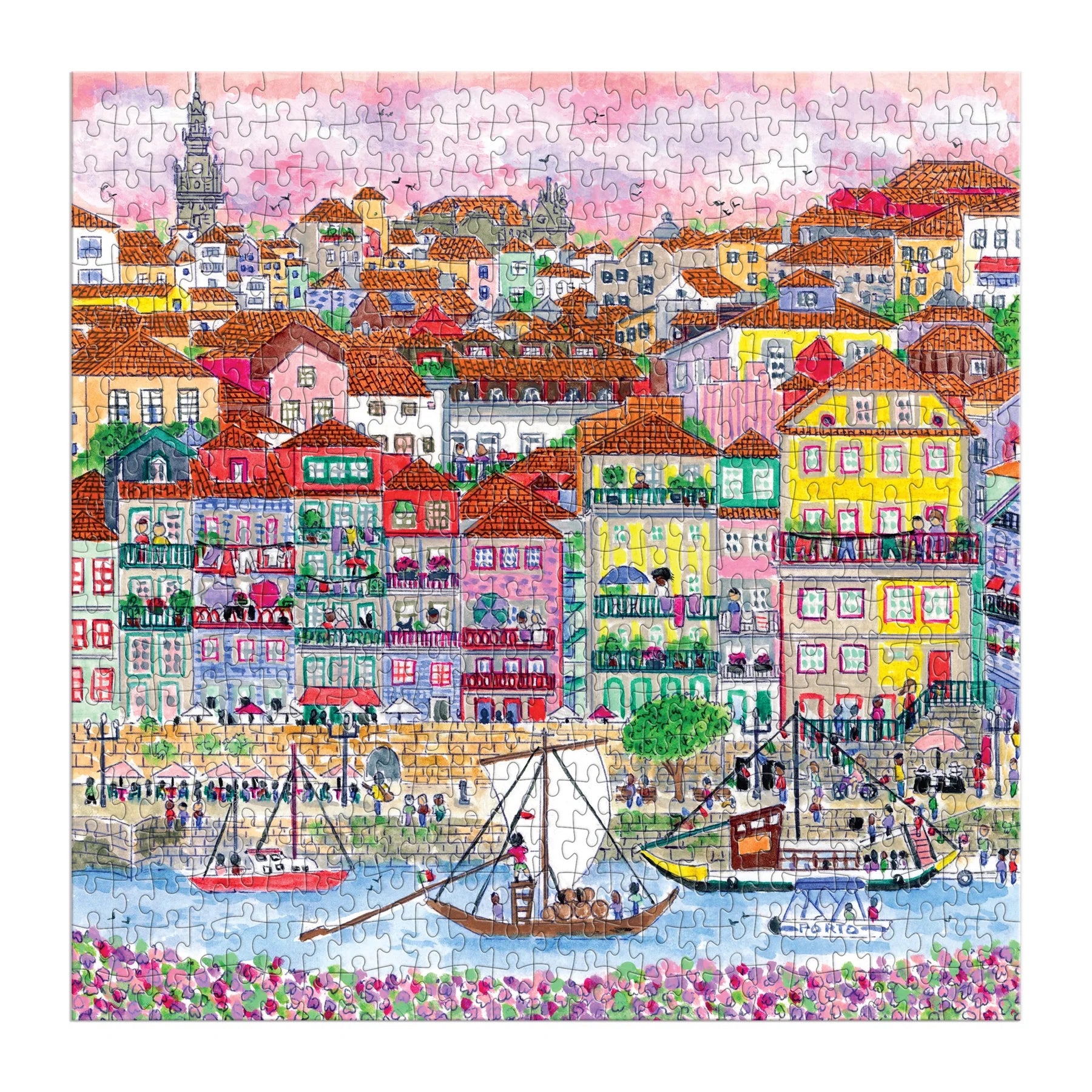 Michael Storrings Colors of Porto - 500pc Jigsaw Puzzle - Galison - littleyoyo.ca