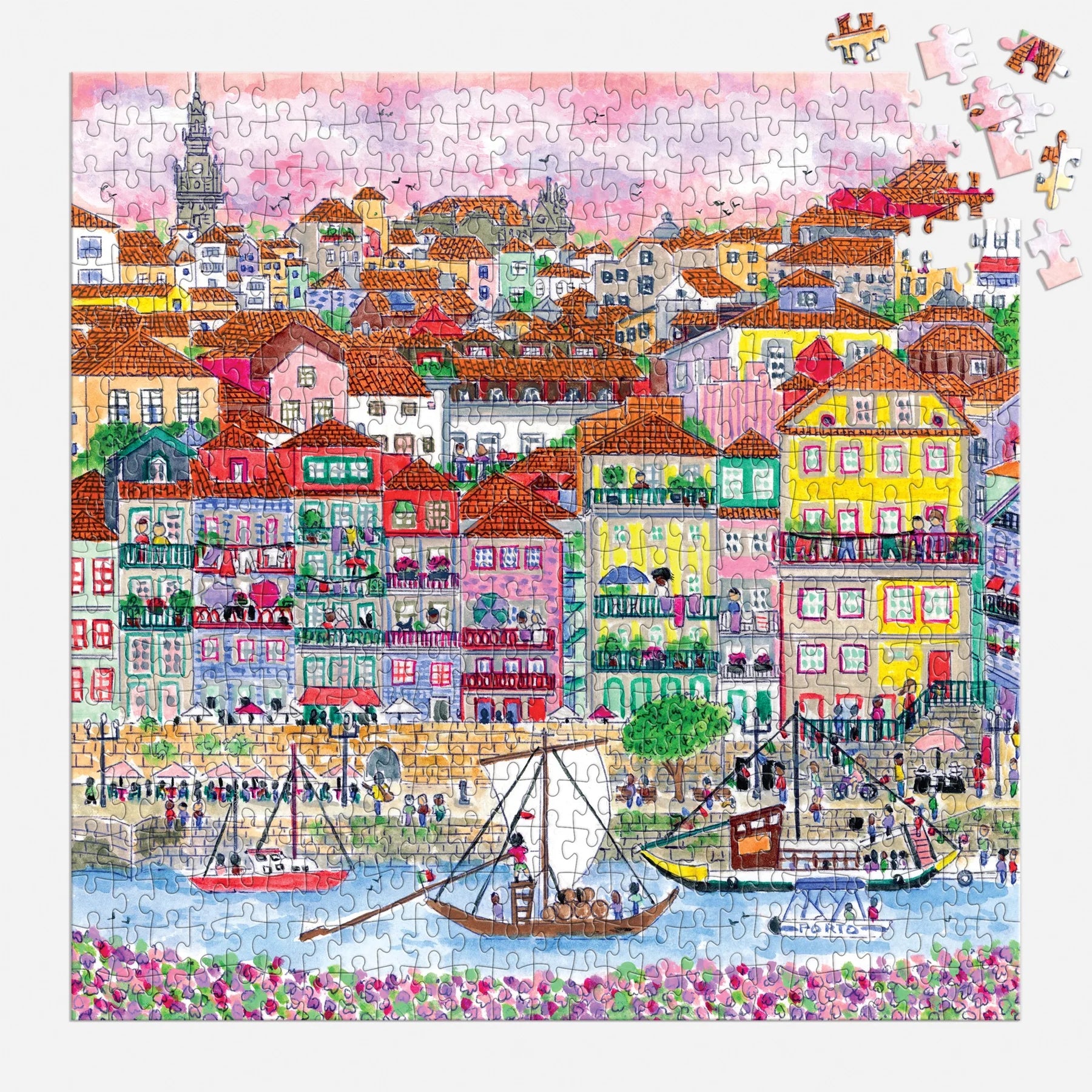Michael Storrings Colors of Porto - 500pc Jigsaw Puzzle - Galison - littleyoyo.ca