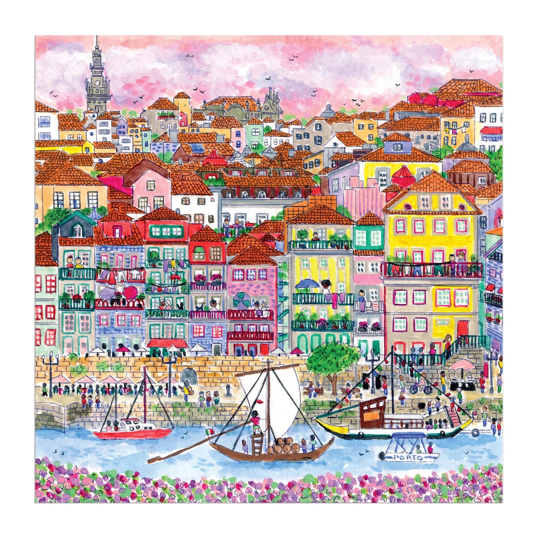 Michael Storrings Colors of Porto - 500pc Jigsaw Puzzle - Galison - littleyoyo.ca