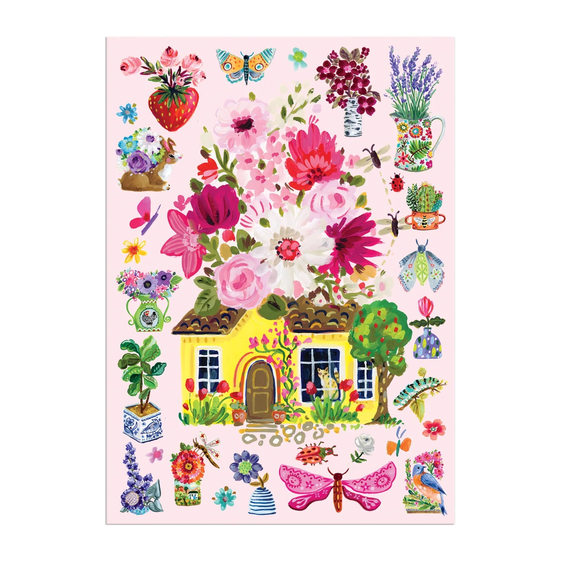 Buzzy Bouquets Greeting Card Puzzle - Galison - littleyoyo.ca