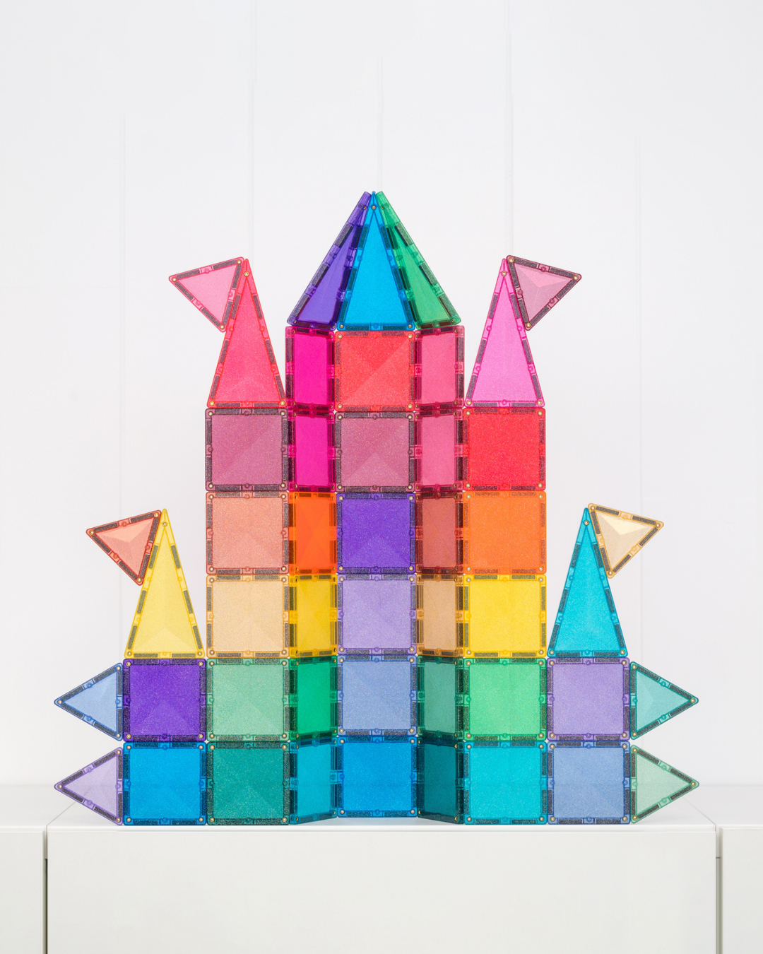 Connetix - Glitter Castle Pack - 48 Piece - Connetix - littleyoyo.ca