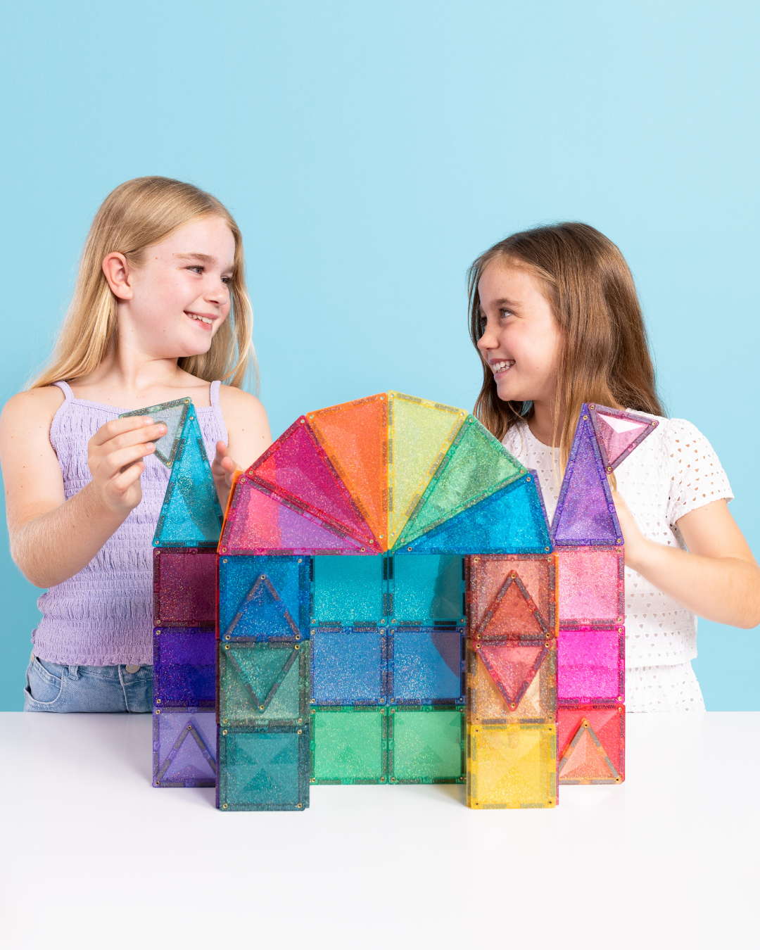 Connetix - Glitter Castle Pack - 48 Piece