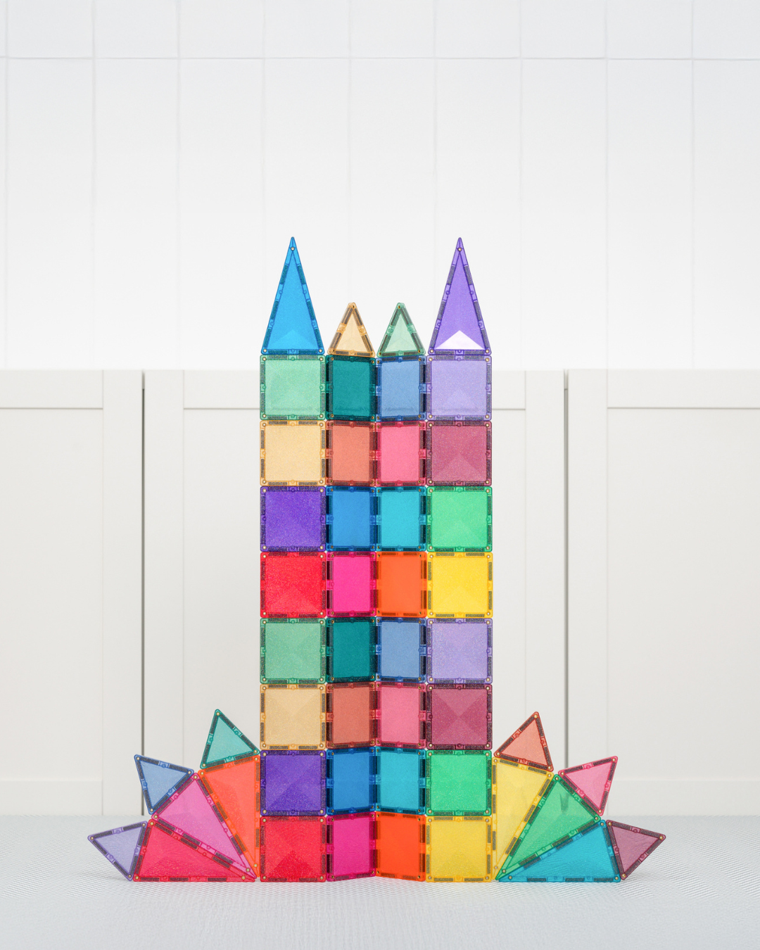 Connetix - Glitter Castle Pack - 48 Piece
