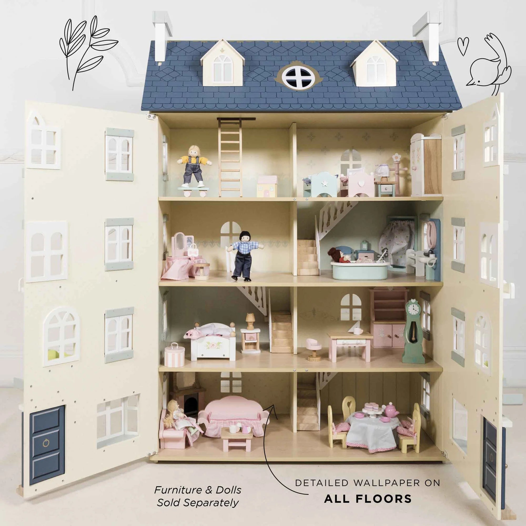 Le Toy Van - Palace Wooden Dollhouse - Le Toy Van - littleyoyo.ca