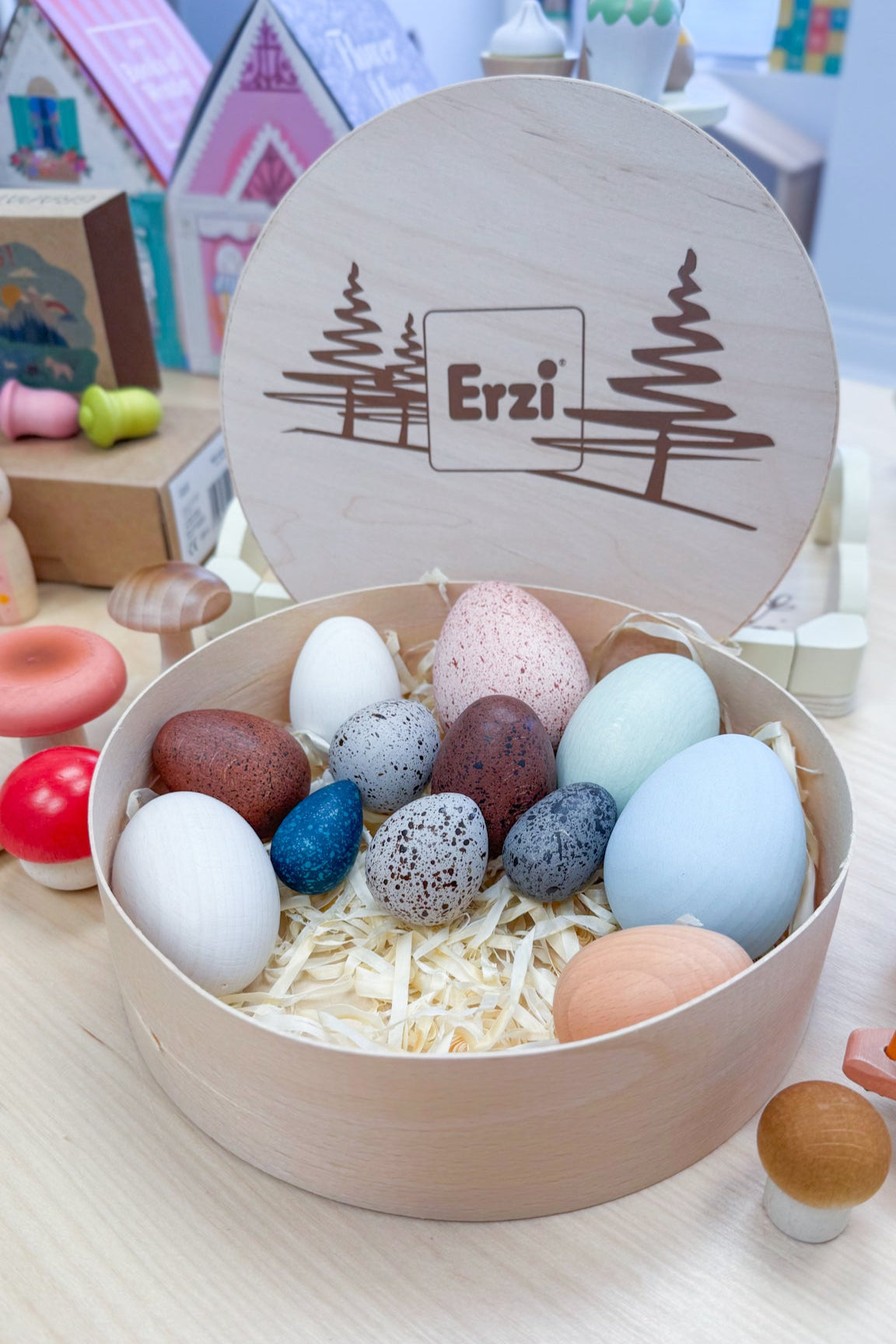 Erzi - Decorative Wooden Eggs - Erzi - littleyoyo.ca