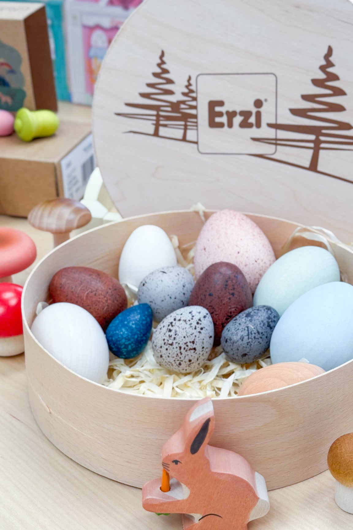 Erzi - Decorative Wooden Eggs - Erzi - littleyoyo.ca
