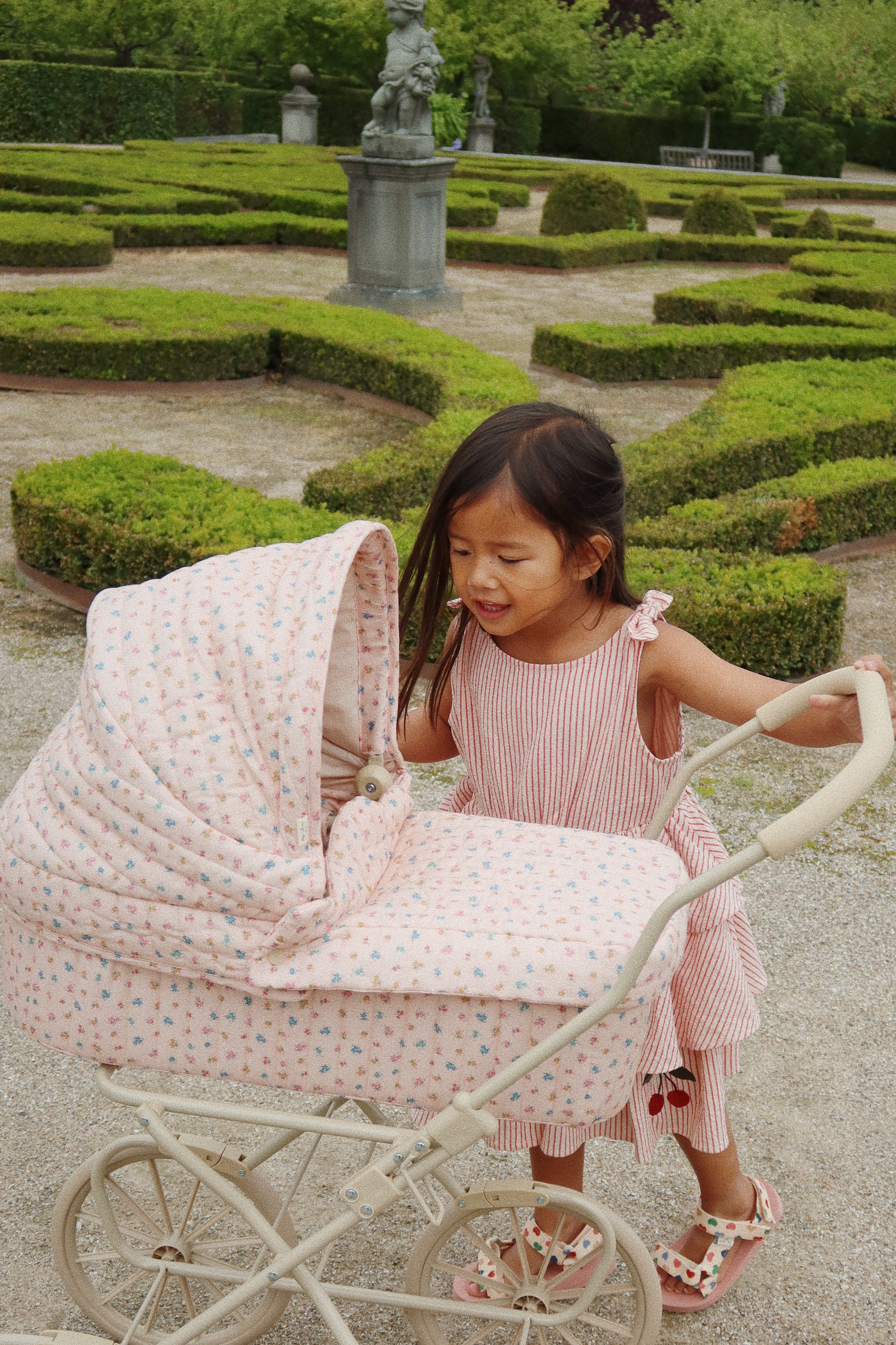 Konges Slojd - Doll Pram - Bloomie Blush - Konges Slojd - littleyoyo.ca
