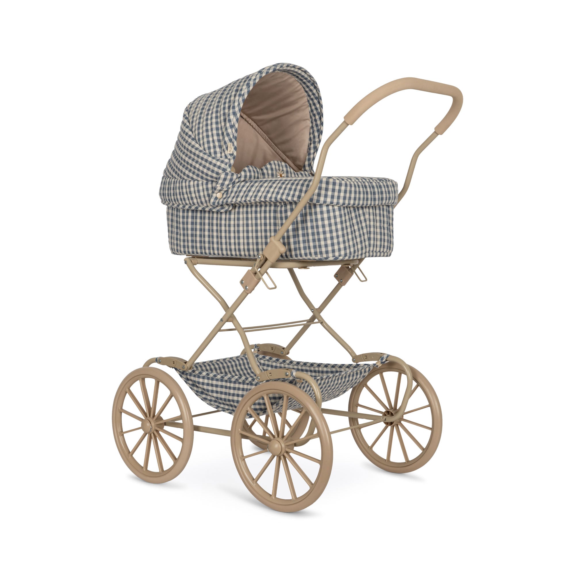 Konges Slojd - Doll Pram -Captains Blue Check - Konges Slojd - littleyoyo.ca