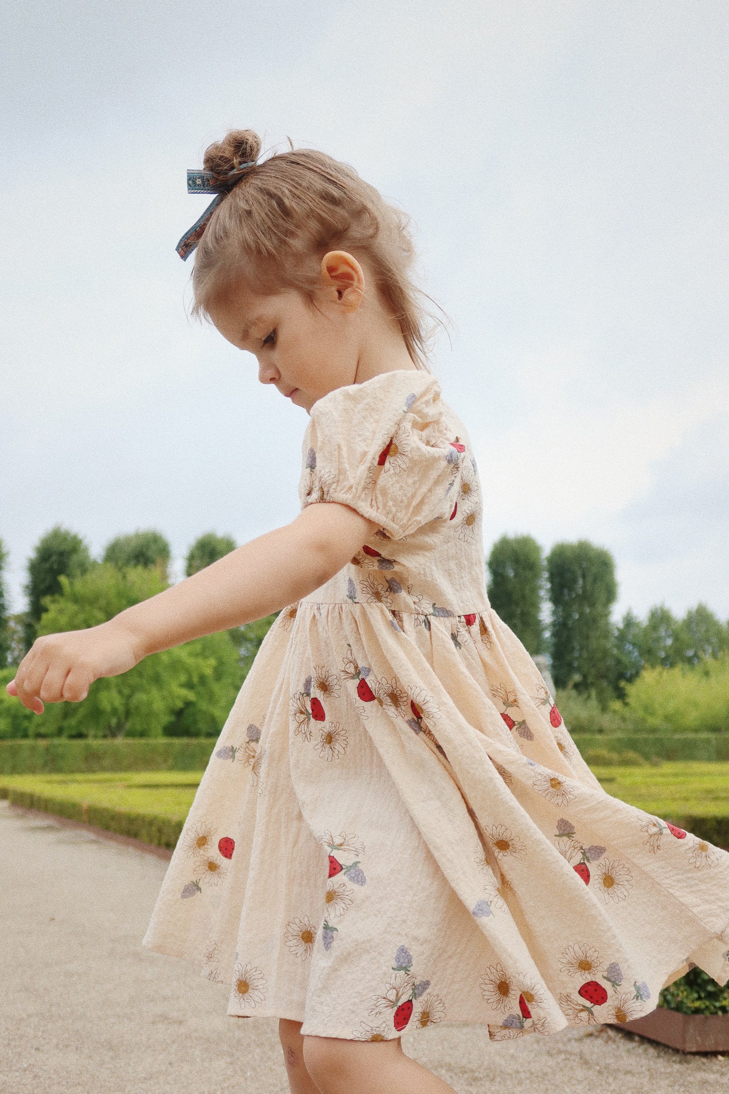 Konges Slojd - Vida Puff Sleeve Dress Gots - Ladybug