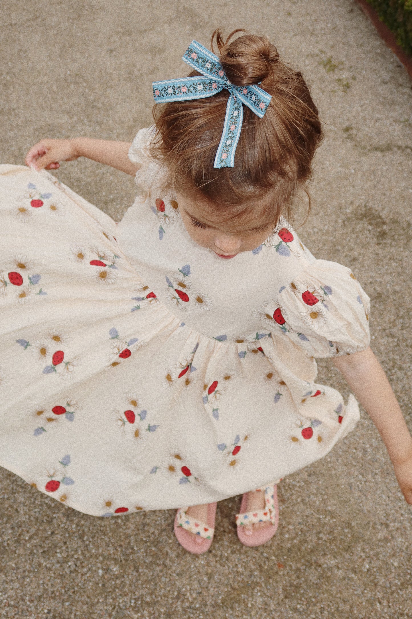 Konges Slojd - Vida Puff Sleeve Dress Gots - Ladybug