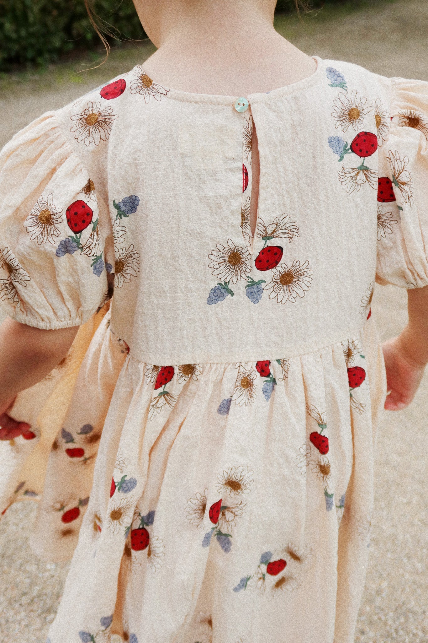 Konges Slojd - Vida Puff Sleeve Dress Gots - Ladybug