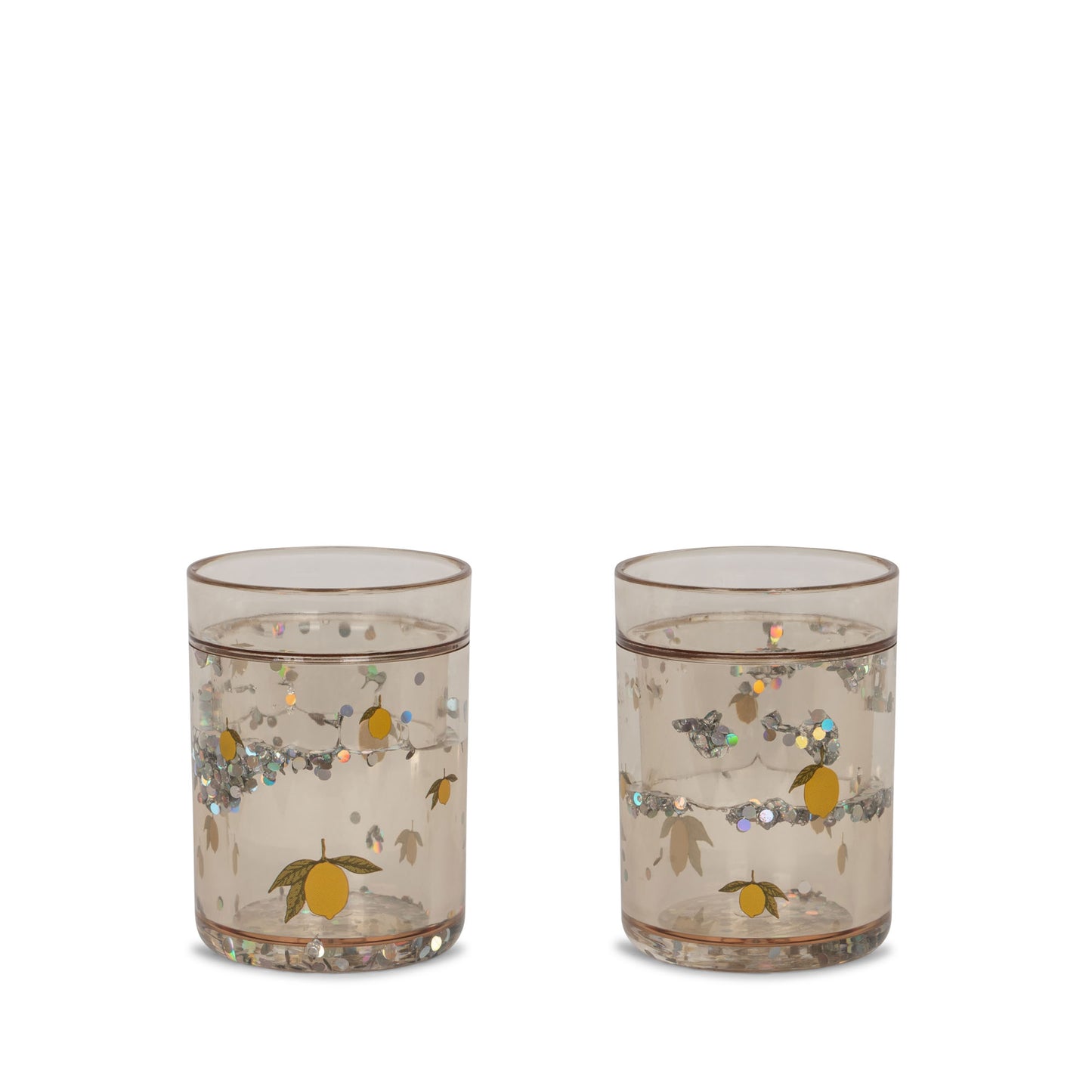 Konges Slojd - 2 Pack Glitter Cups - Lemon