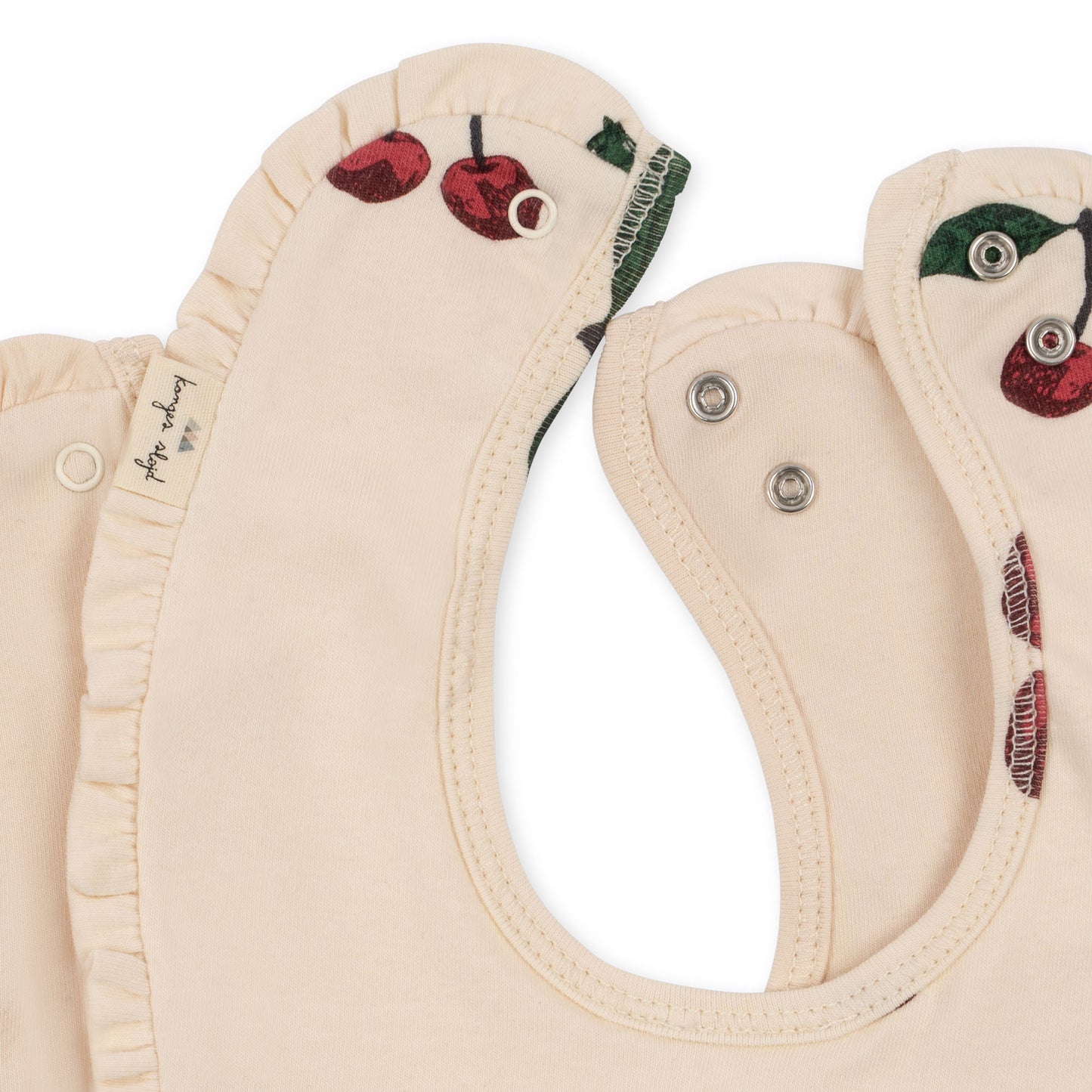 Konges Slojd - 2 Pack Organic Cotton Bib - Ma Grande Cerise