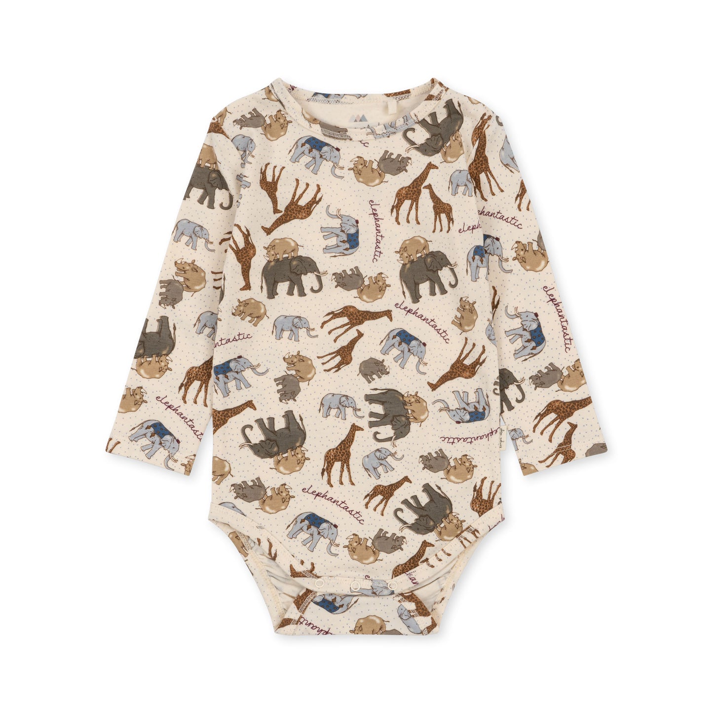 Konges Slojd - Organic Cotton Bodysuit - Elephantastic