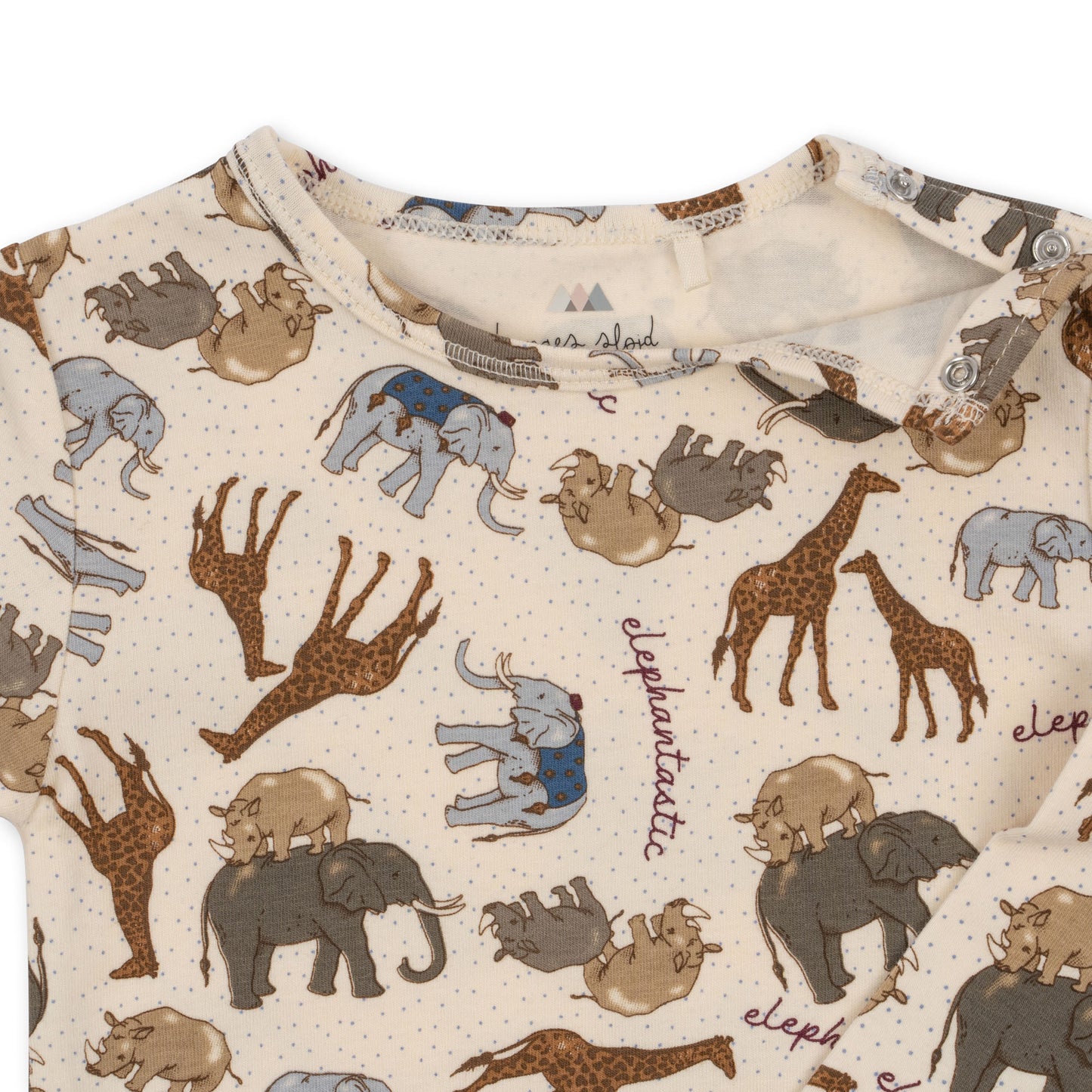 Konges Slojd - Organic Cotton Bodysuit - Elephantastic