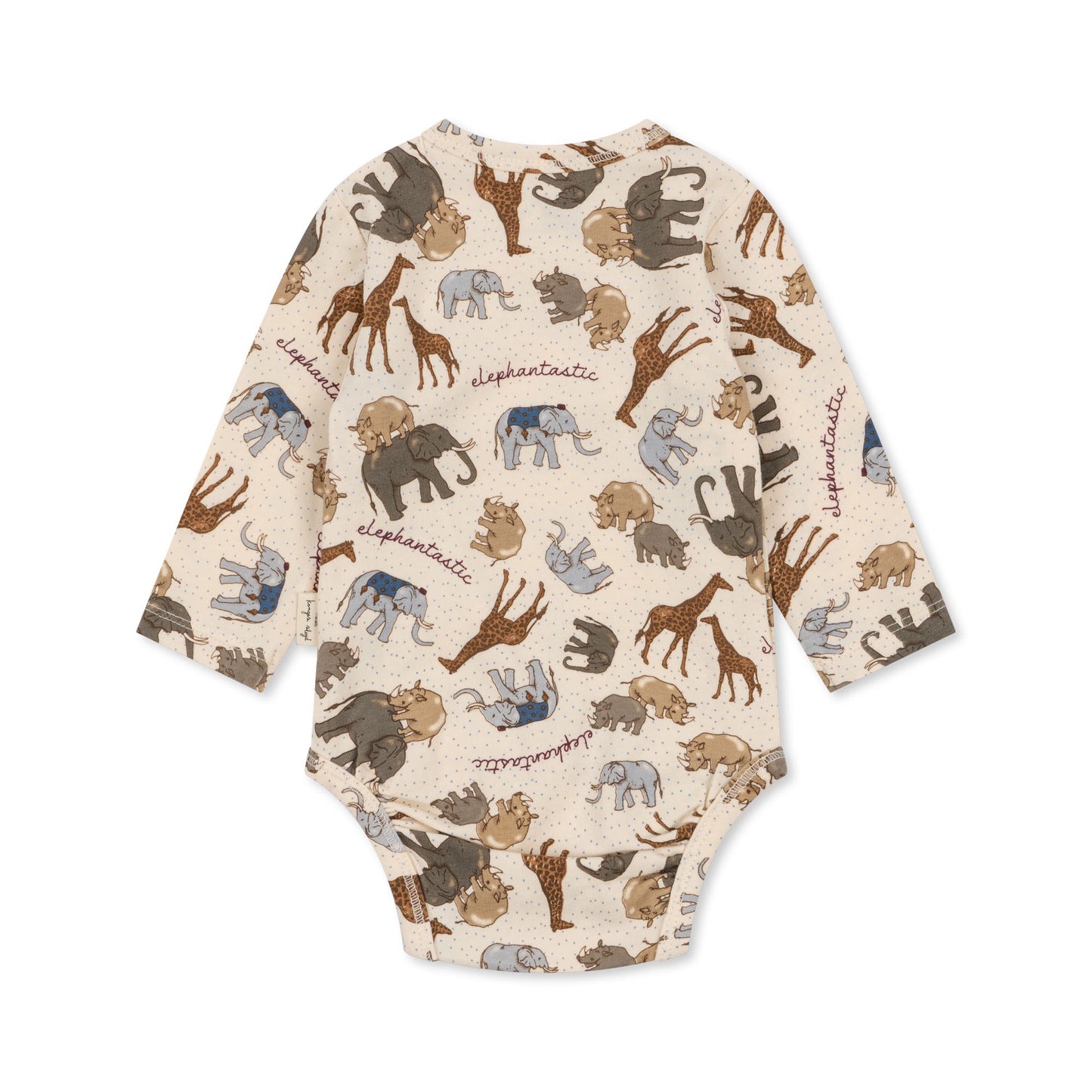 Konges Slojd - Organic Cotton Newborn Bodysuit - Elephantastic