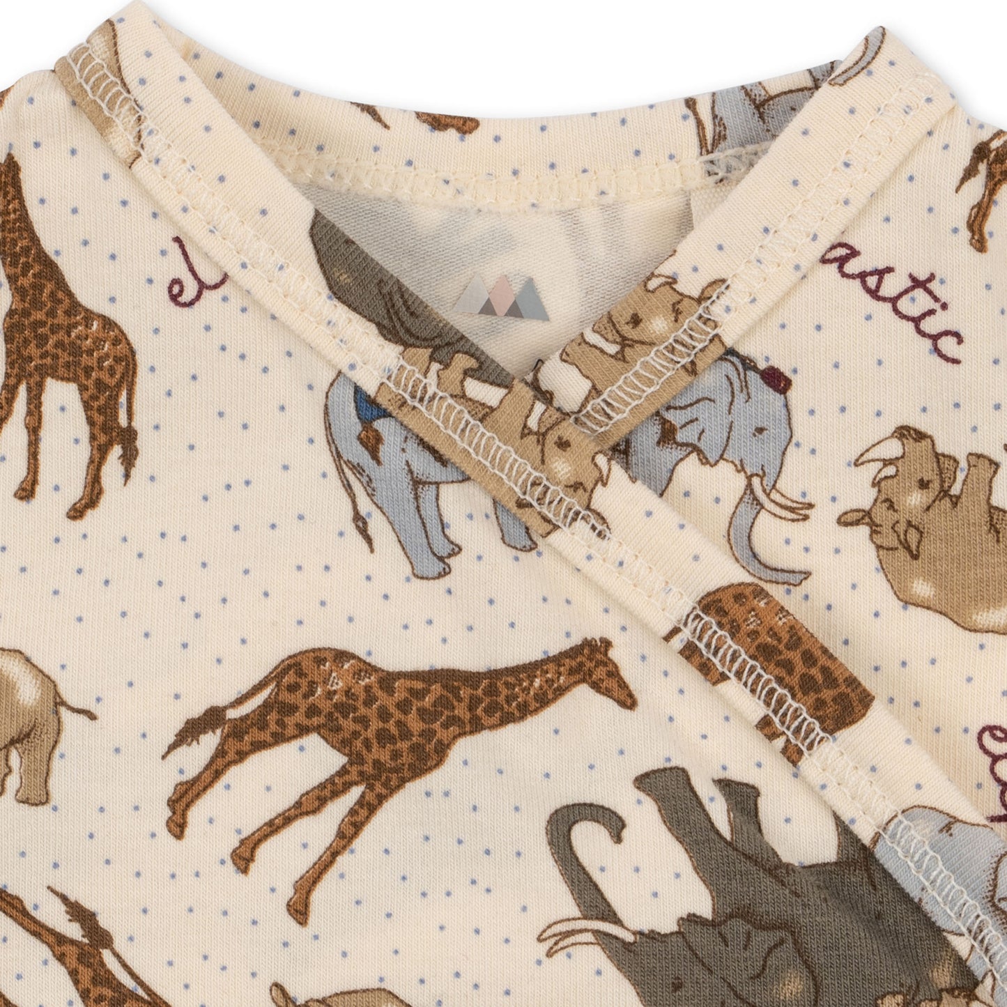Konges Slojd - Organic Cotton Newborn Bodysuit - Elephantastic