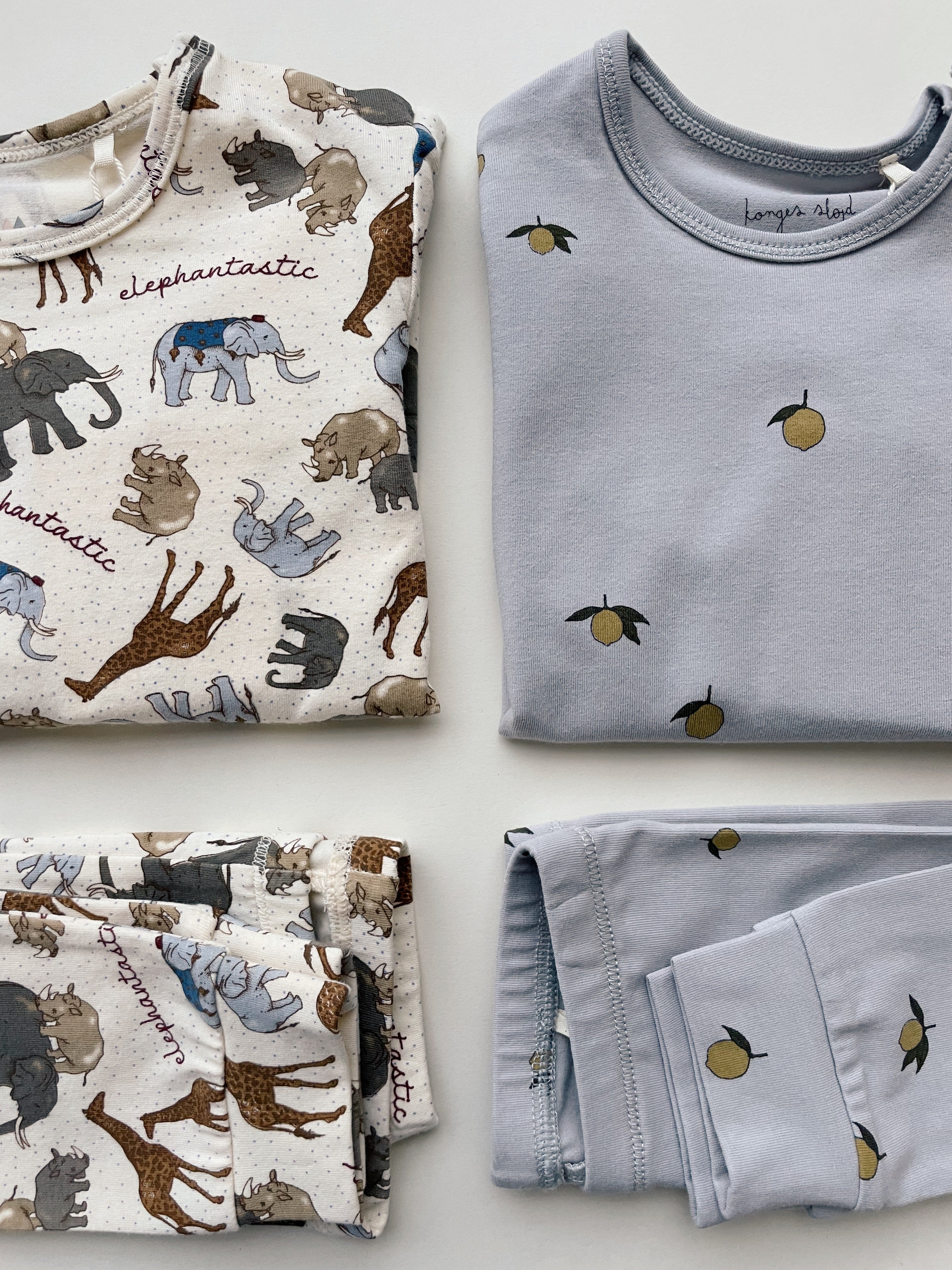 Konges Slojd - Organic Cotton Bodysuit Pants - Elephantastic - Konges Slojd - littleyoyo.ca