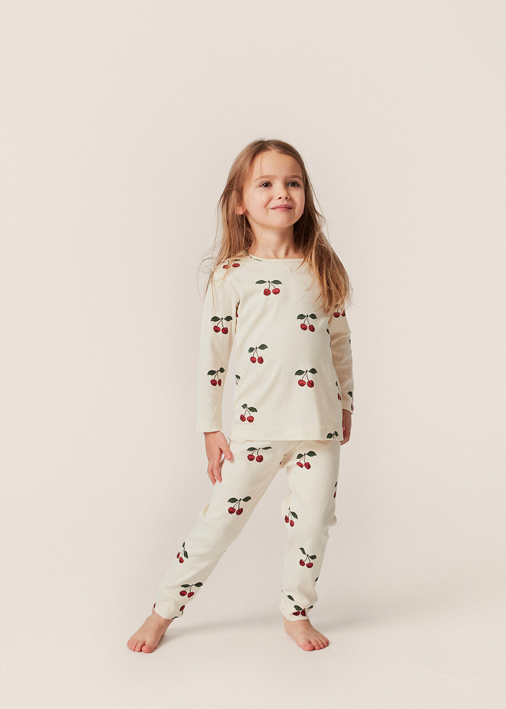Konges Slojd - Organic Cotton Bodysuit Pants - Ma Grande Cerise - Konges Slojd - littleyoyo.ca