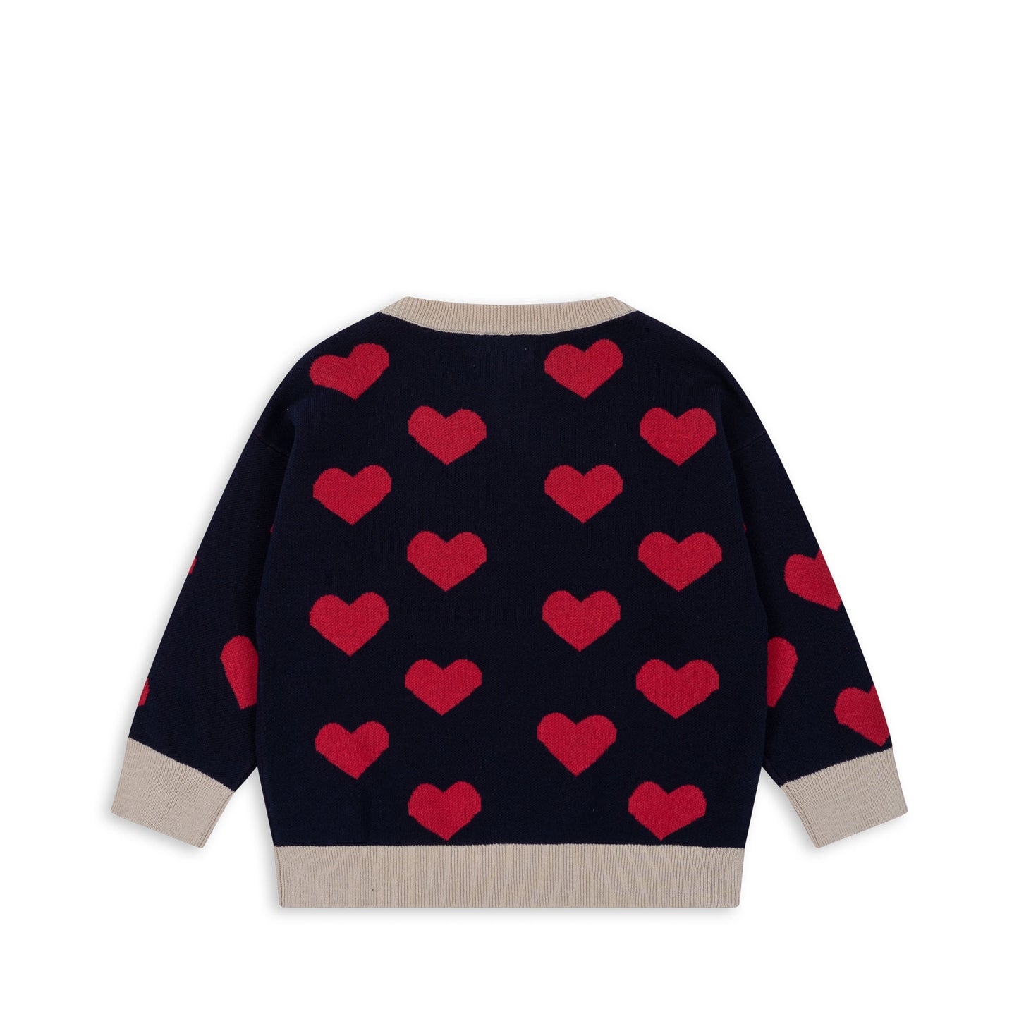 Konges Slojd - Lapis Knit Blouse GOTS - Navy Heart