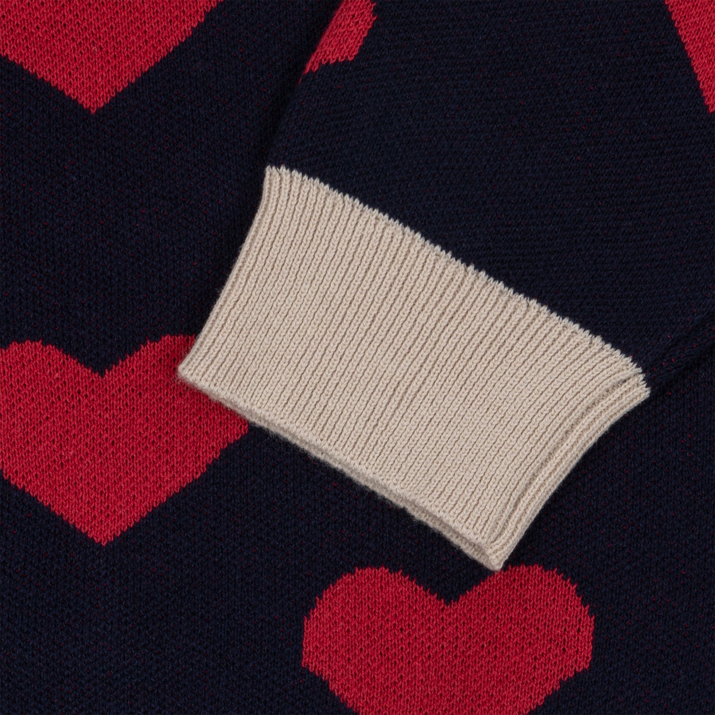 Konges Slojd - Lapis Knit Blouse GOTS - Navy Heart