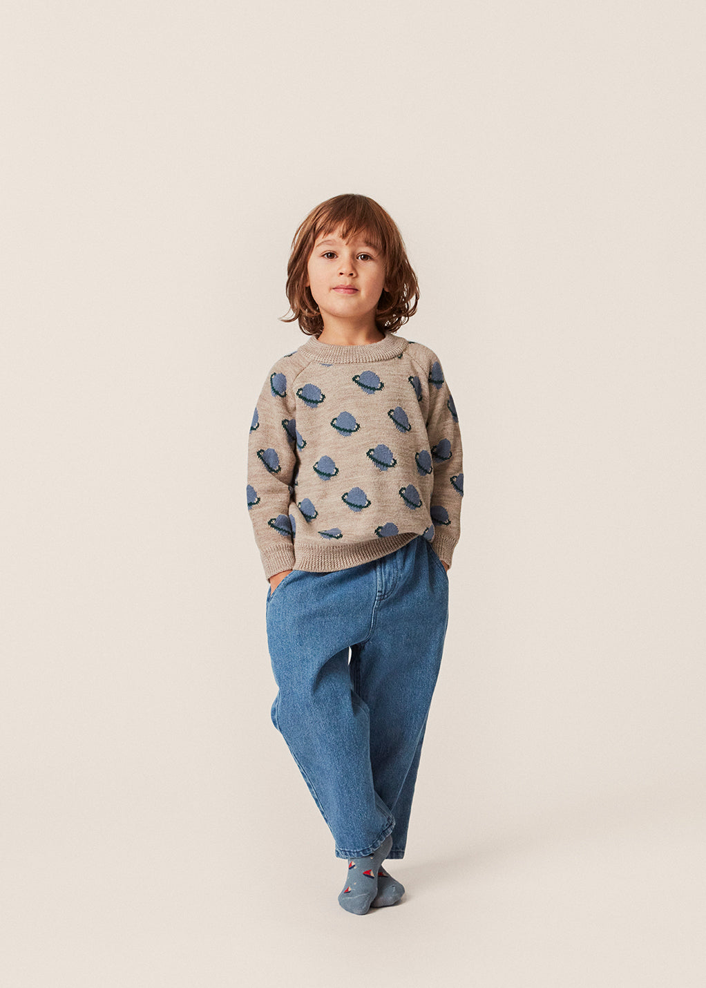 Konges Slojd - Belou Knit Sweater - Planet - Konges Slojd - littleyoyo.ca