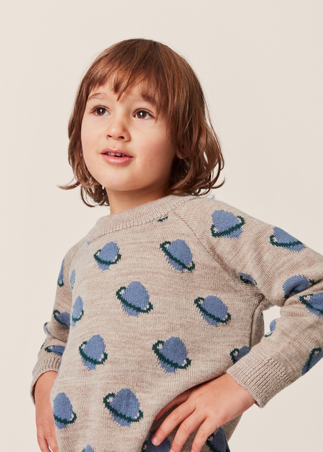 Konges Slojd - Belou Knit Sweater - Planet - Konges Slojd - littleyoyo.ca