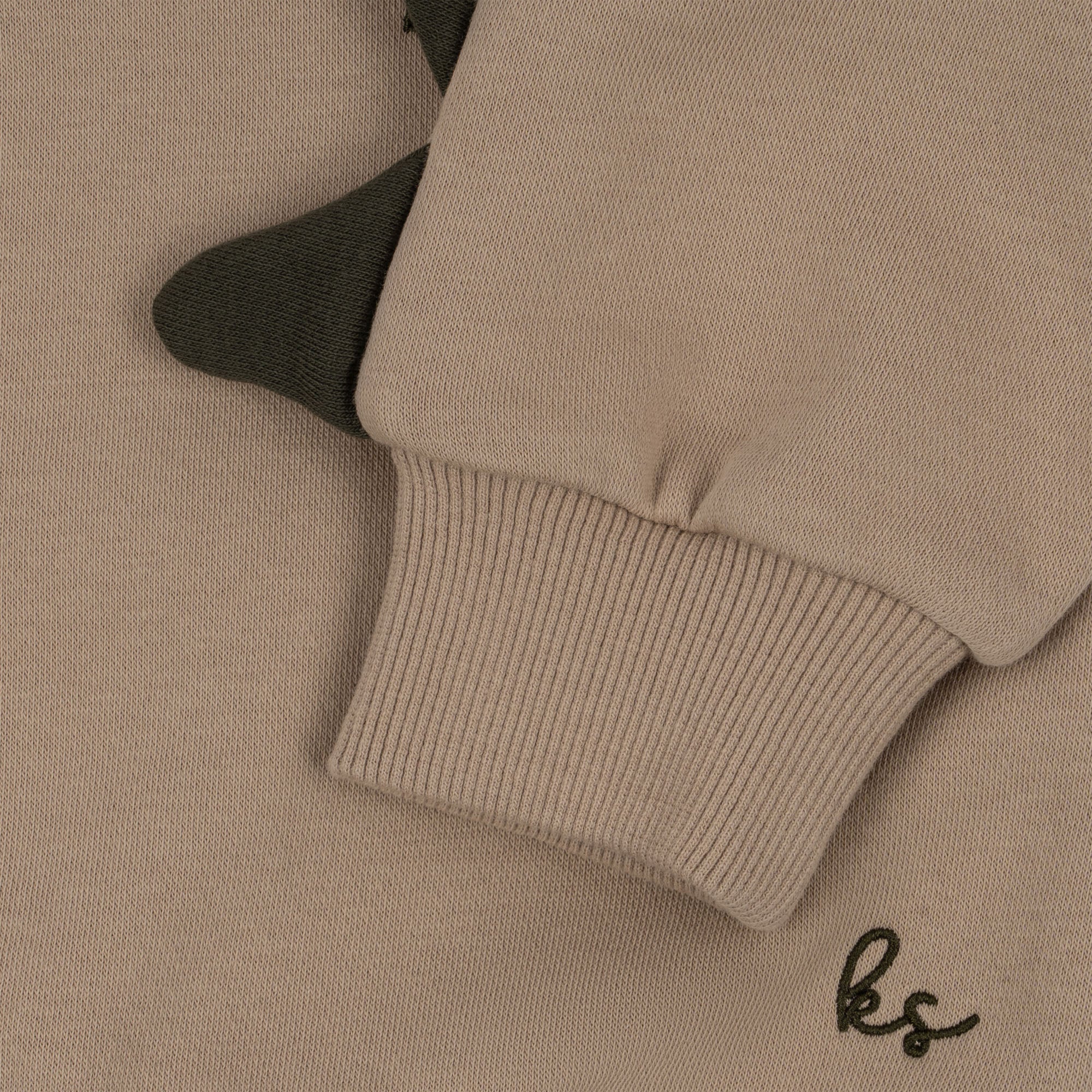 Konges Slojd - Lou Animal Spike Dino Sweatshirt Gots - Oxford Tan - Konges Slojd - littleyoyo.ca
