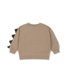 Konges Slojd - Lou Animal Spike Dino Sweatshirt Gots - Oxford Tan - Konges Slojd - littleyoyo.ca