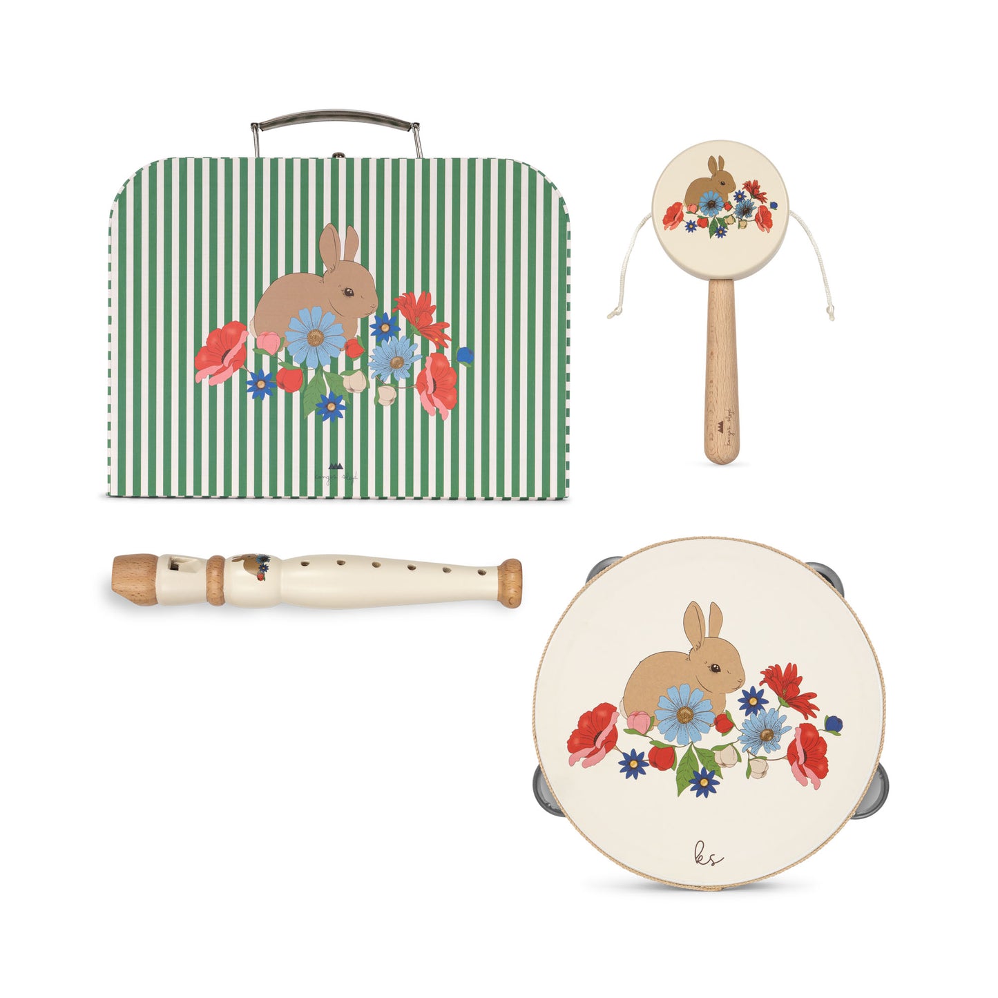 Konges Slojd - Wooden Music Set - Bunny