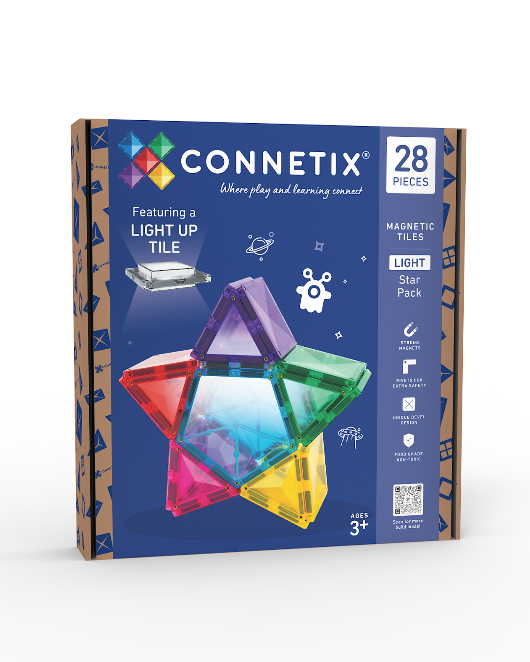 Connetix - Light Star Pack - 28 Piece - Connetix - littleyoyo.ca