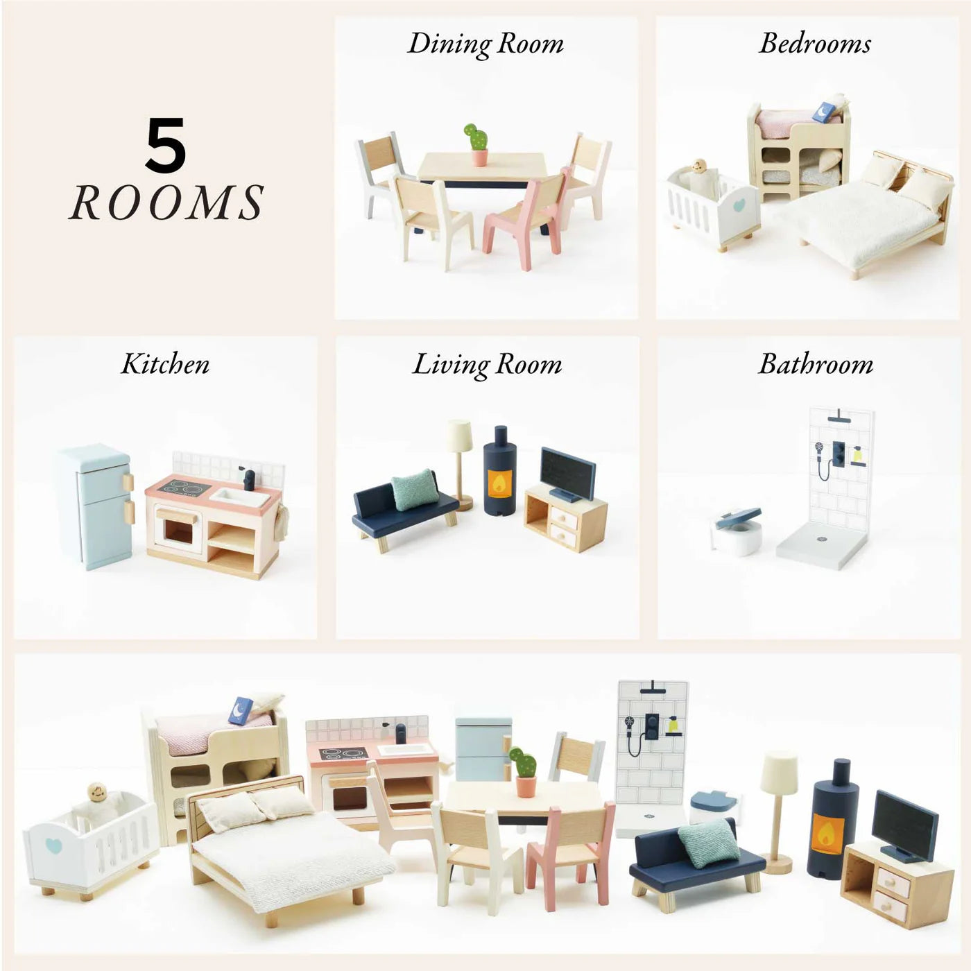 Le Toy Van - Complete Dolls house Furniture Set - Le Toy Van - littleyoyo.ca