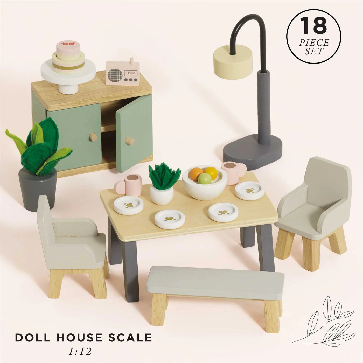 Le Toy Van - Wooden Dolls House Dining Room - Le Toy Van - littleyoyo.ca