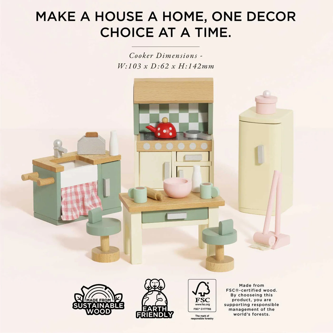 Le Toy Van - Wooden Dolls house Kitchen Furniture - Le Toy Van - littleyoyo.ca