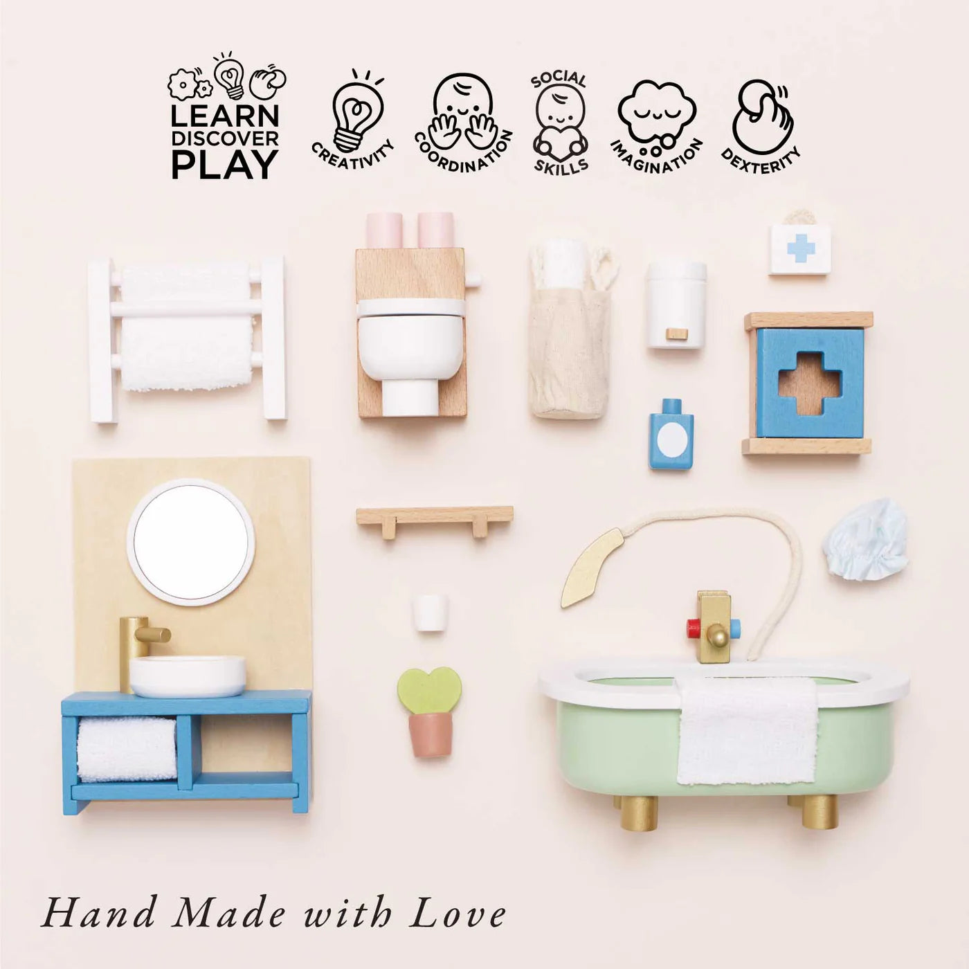 Le Toy Van - Wooden Dolls house Bathroom Furniture - Le Toy Van - littleyoyo.ca