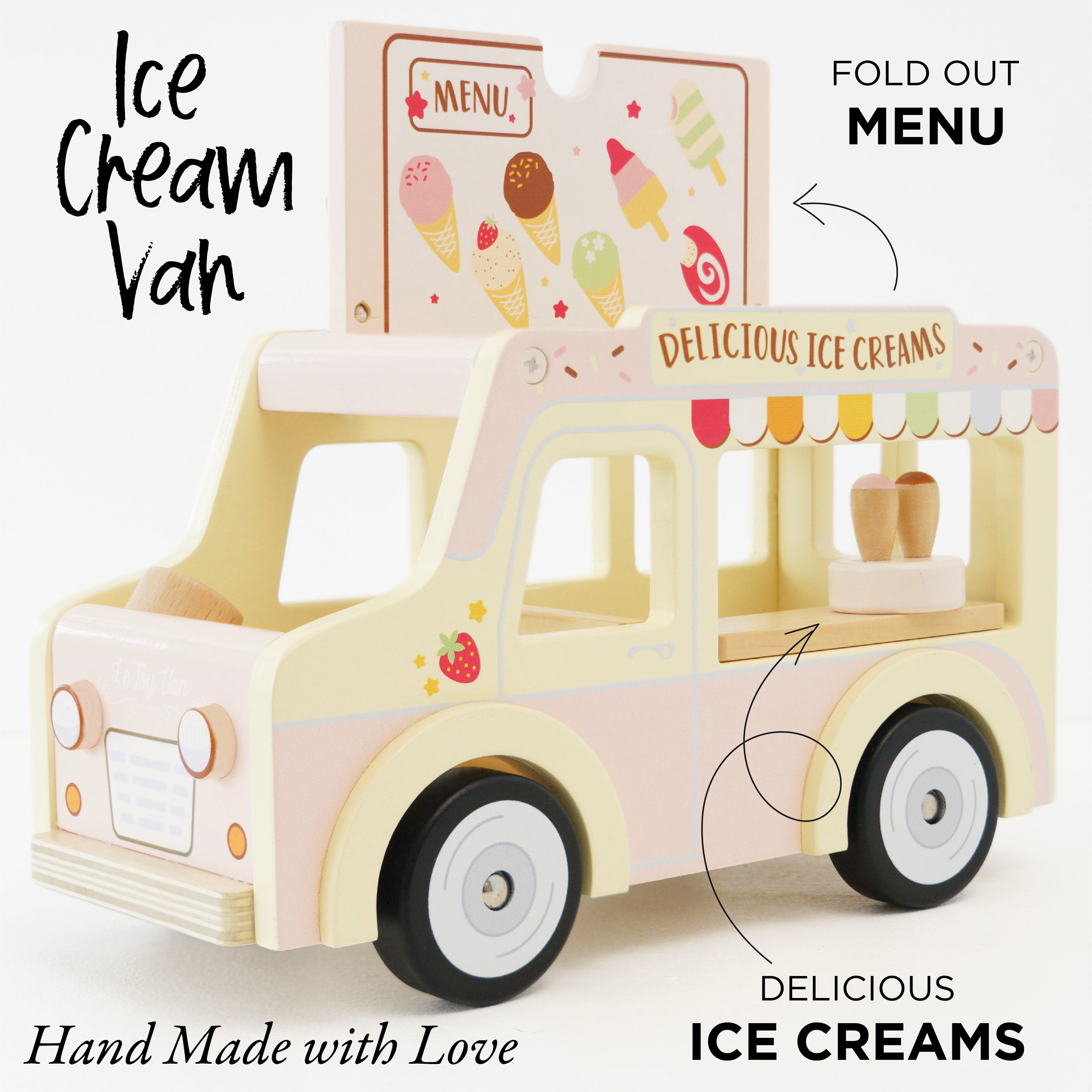 Le Toy Van - Wooden Ice Cream Van - Le Toy Van - littleyoyo.ca