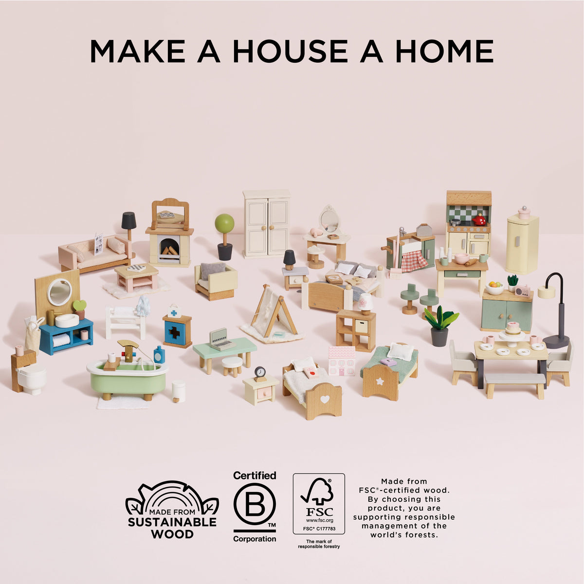 Le Toy Van - Deluxe Dolls House Furniture Set - Le Toy Van - littleyoyo.ca