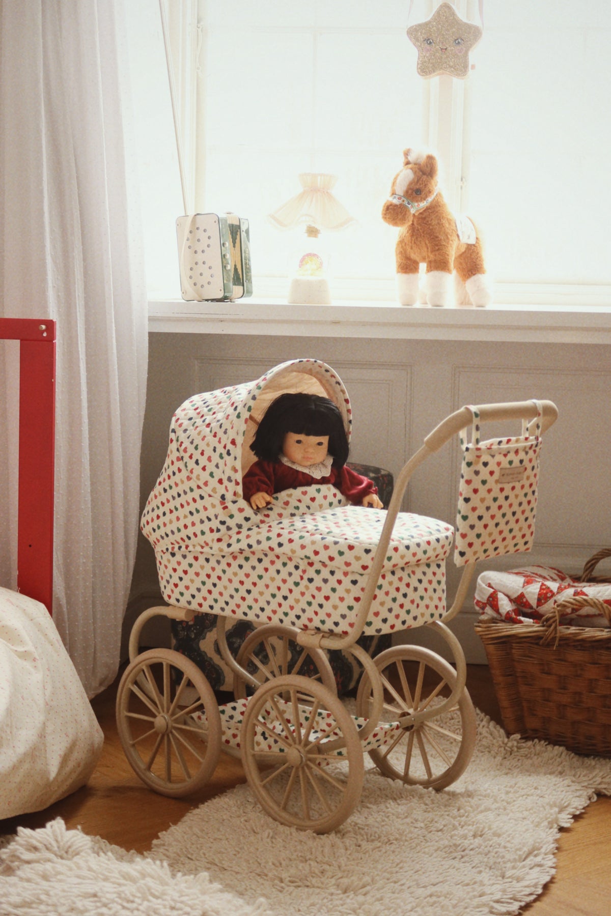 Konges Slojd Minnie Doll Pram - Coeur Colore