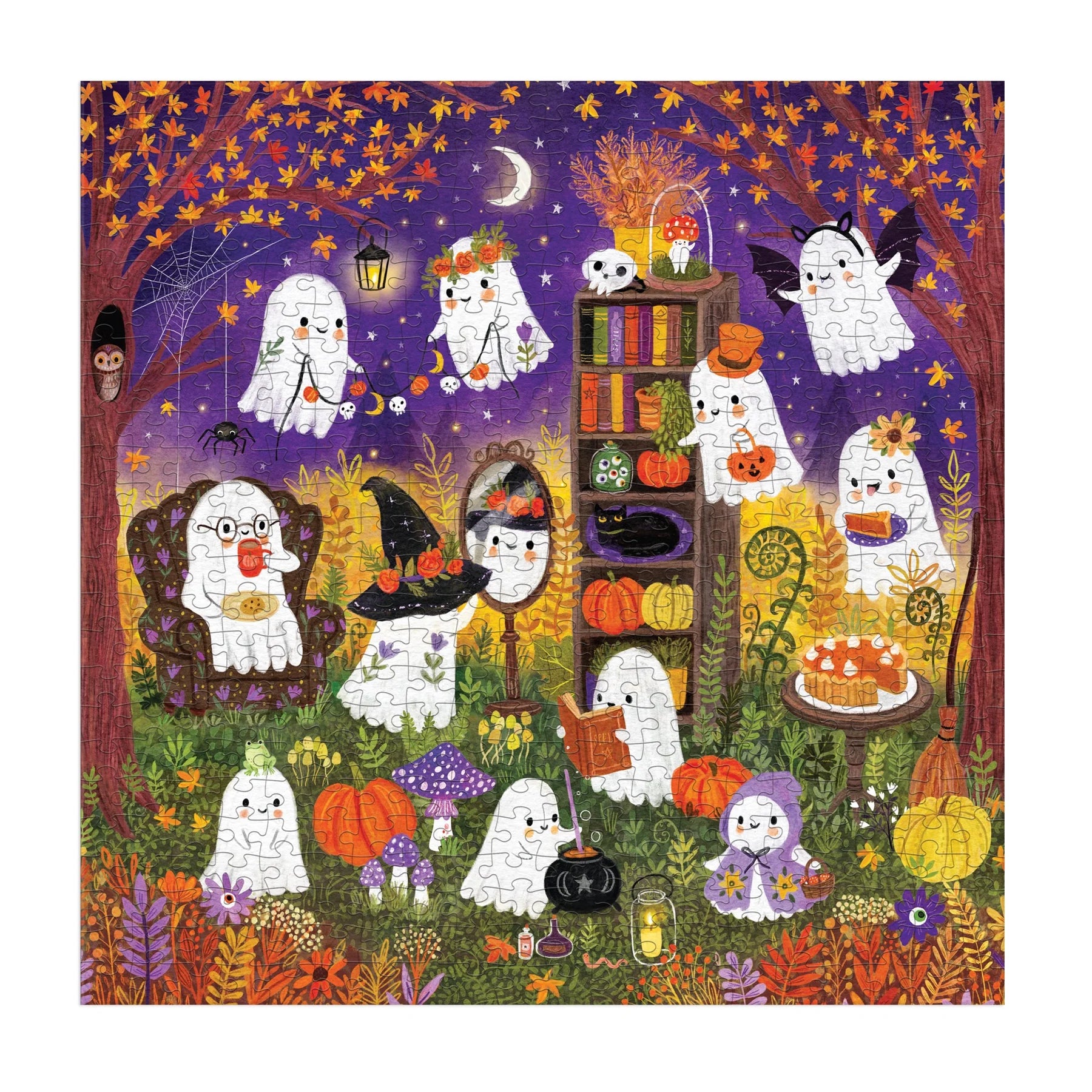 Mudpuppy - Ghostly Gathering - 500 Piece Jigsaw Puzzle - Mudpuppy - littleyoyo.ca