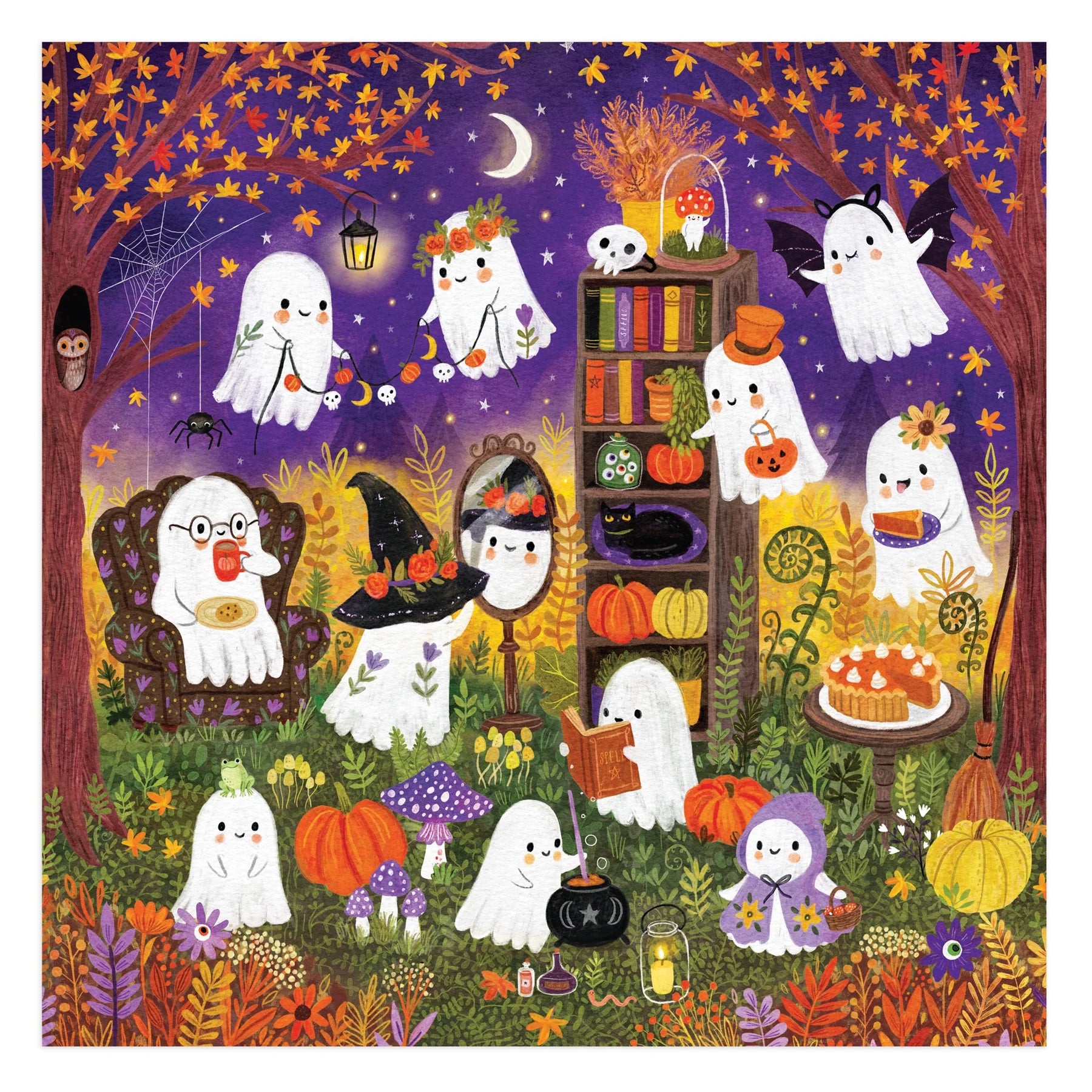 Mudpuppy - Ghostly Gathering - 500 Piece Jigsaw Puzzle - Mudpuppy - littleyoyo.ca