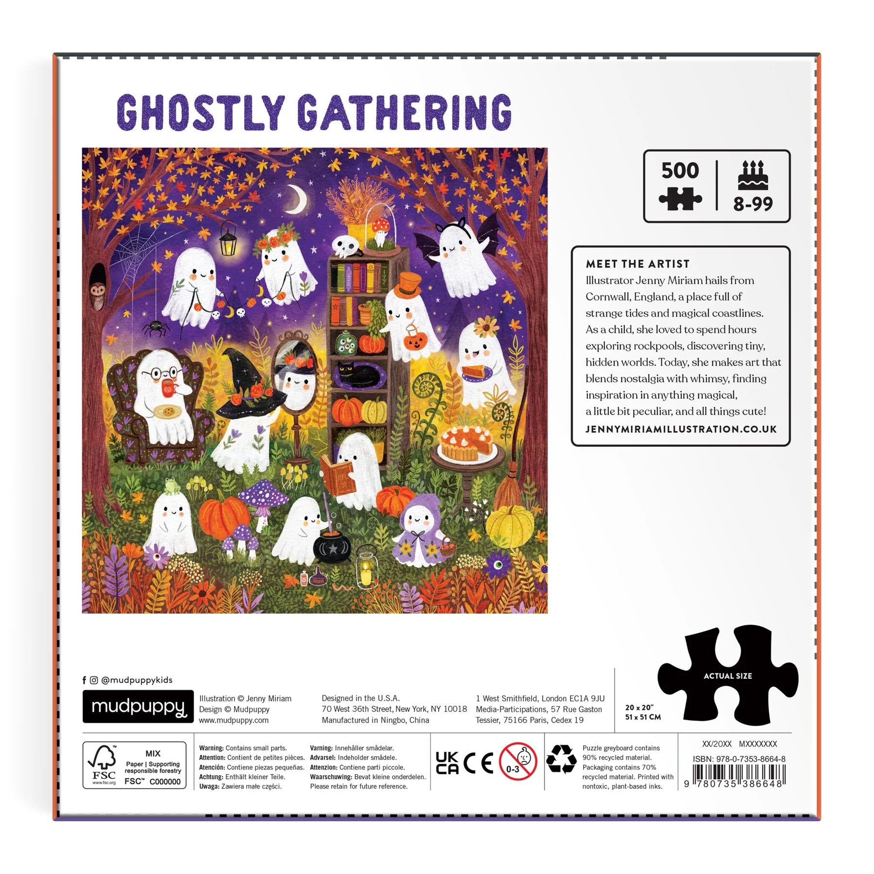 Mudpuppy - Ghostly Gathering - 500 Piece Jigsaw Puzzle - Mudpuppy - littleyoyo.ca