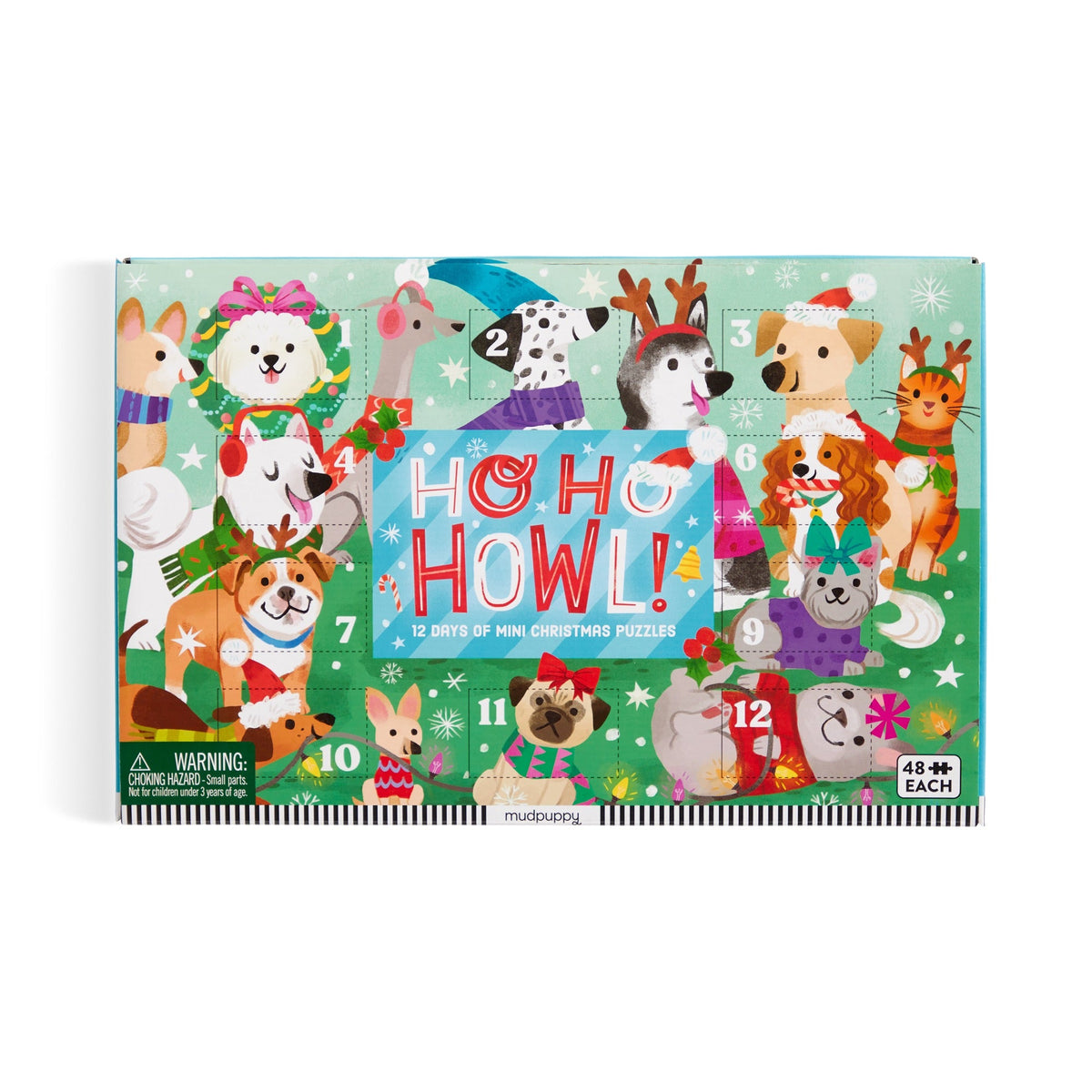 Mudpuppy - Ho Ho Howl! Countdown Puzzle Set