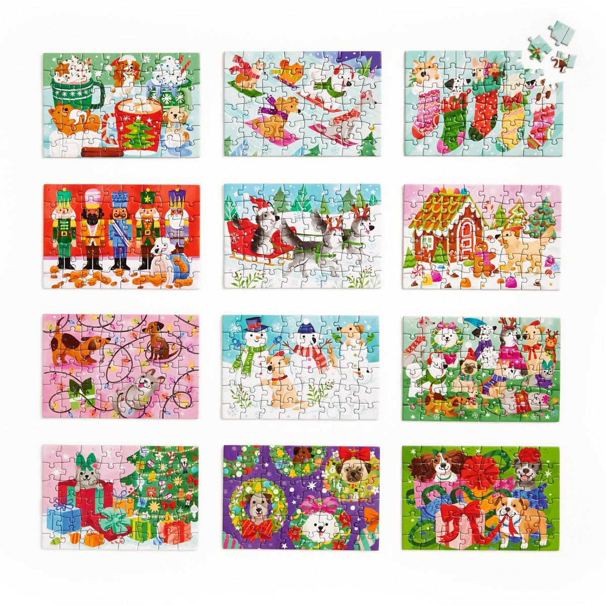 Mudpuppy - Ho Ho Howl! Countdown Puzzle Set