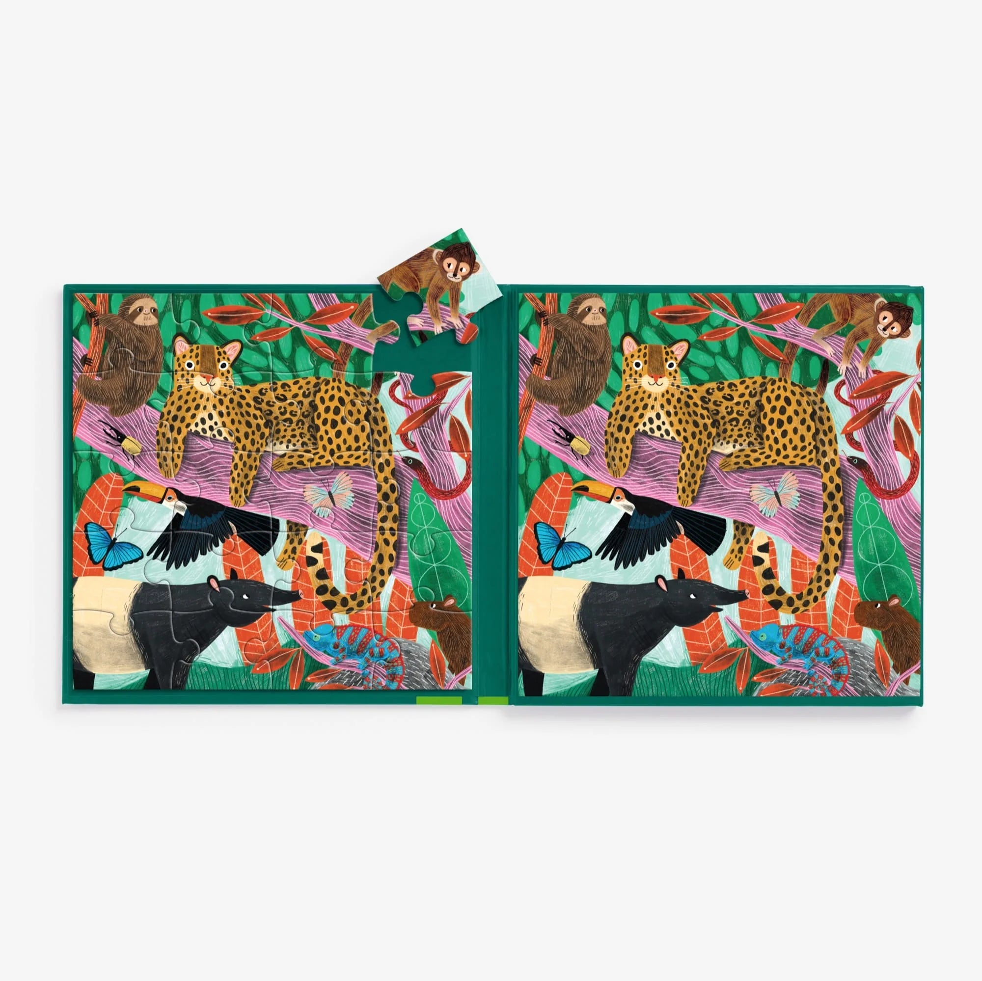 Mudpuppy - Jungle & Safari Magnetic Puzzles - Mudpuppy - littleyoyo.ca