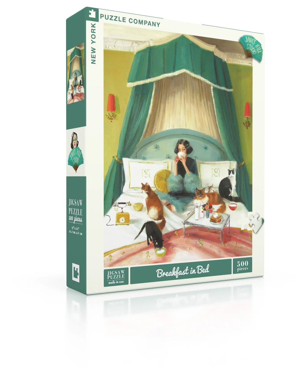 Breakfast in Bed - 500 Piece Jigsaw Puzzle - New York Puzzle Company - littleyoyo.ca